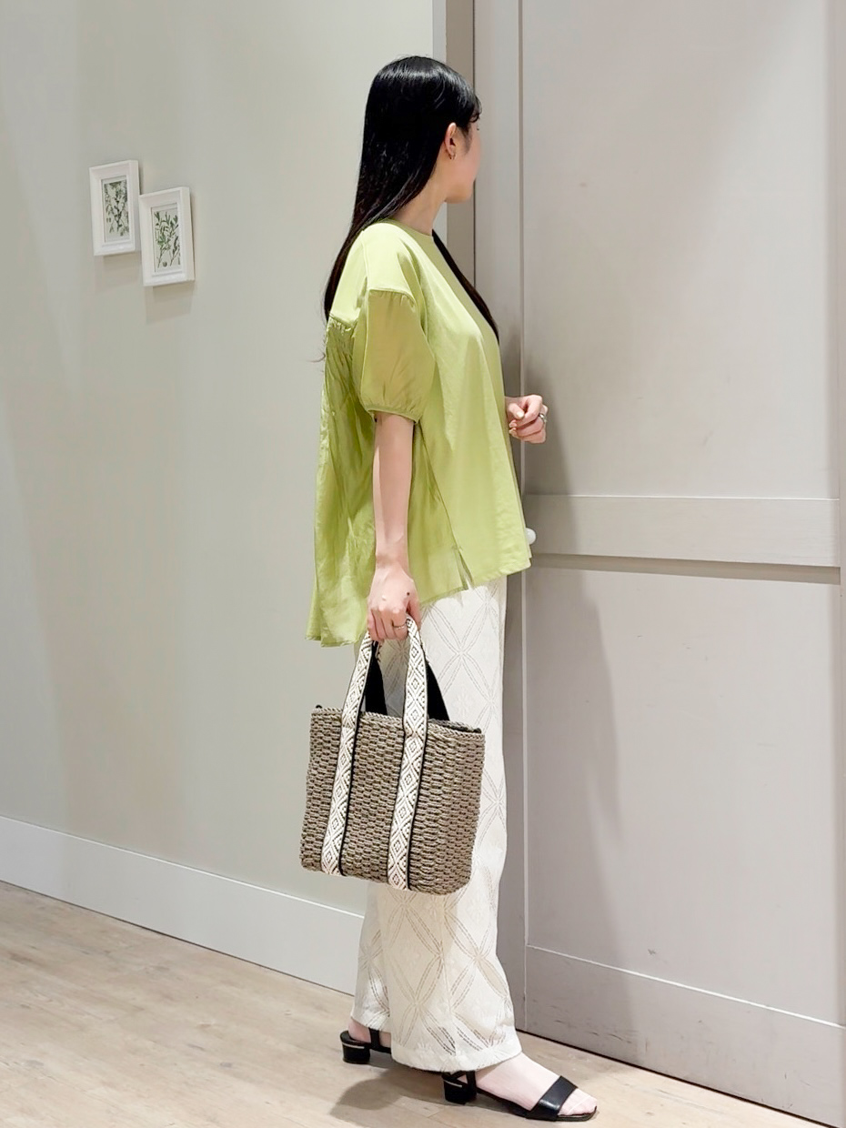 Mayuさんの「grove｜【貴島明日香さん着用/UVカット】体型カバー叶う、バックプリーツTシャツ」を使ったコーディネート