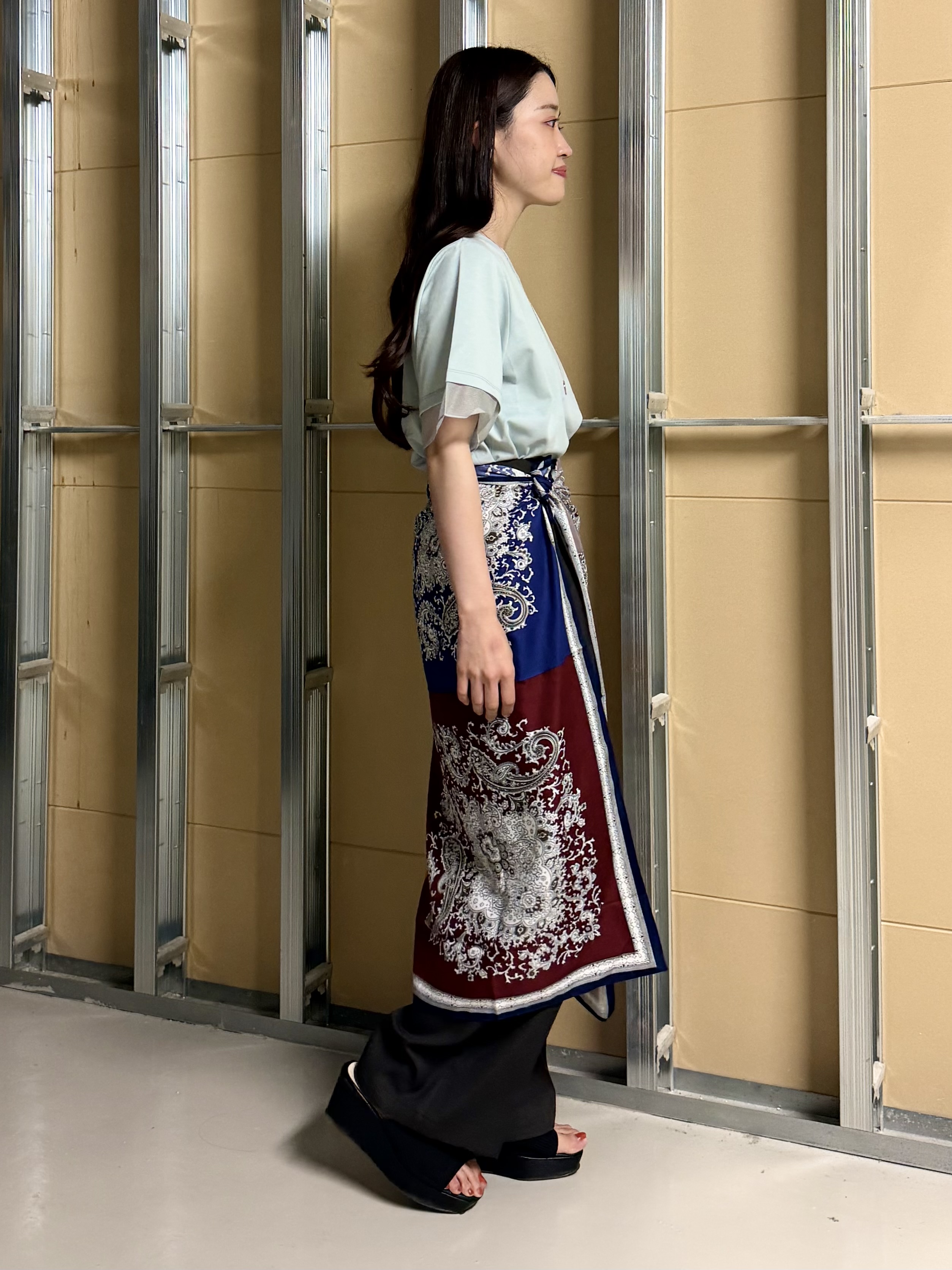 sahoさんの「THE SHOP TK｜【M-XL/ひんやり】上品な透け感 袖口シアーTシャツ」を使ったコーディネート
