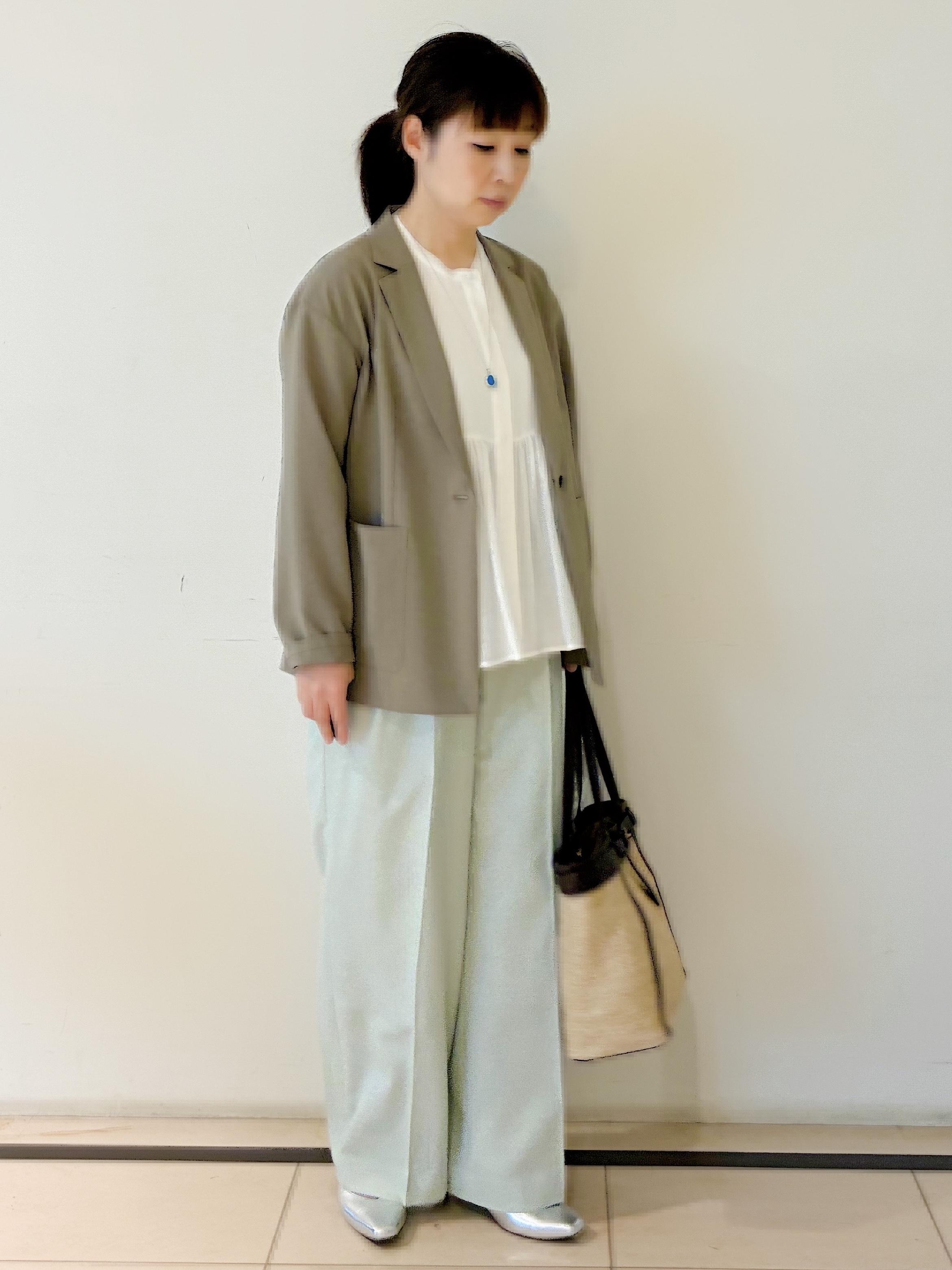 ひーさんの「Reflect｜【SS-4Lサイズ／接触冷感／シワになりにくい】リラクシーテーラードジャケット」を使ったコーディネート