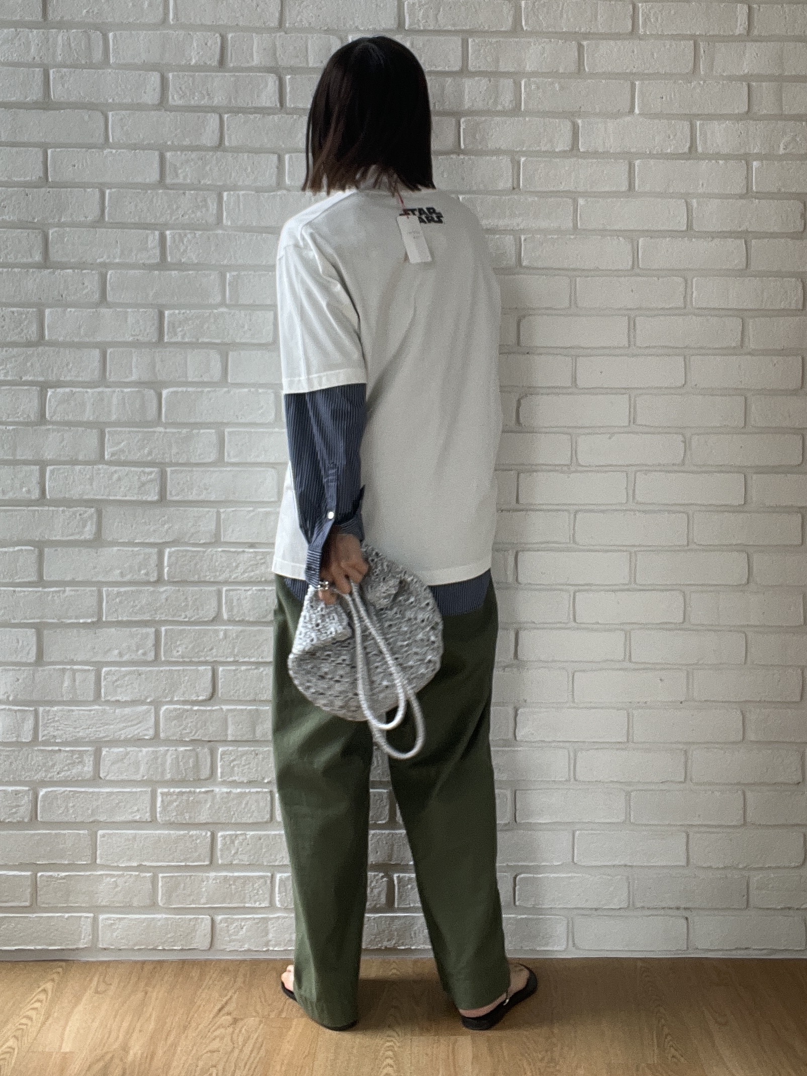 misaさんの「DRESSTERIOR｜【ウォッシャブル】バックサテンベイカーパンツ」を使ったコーディネート