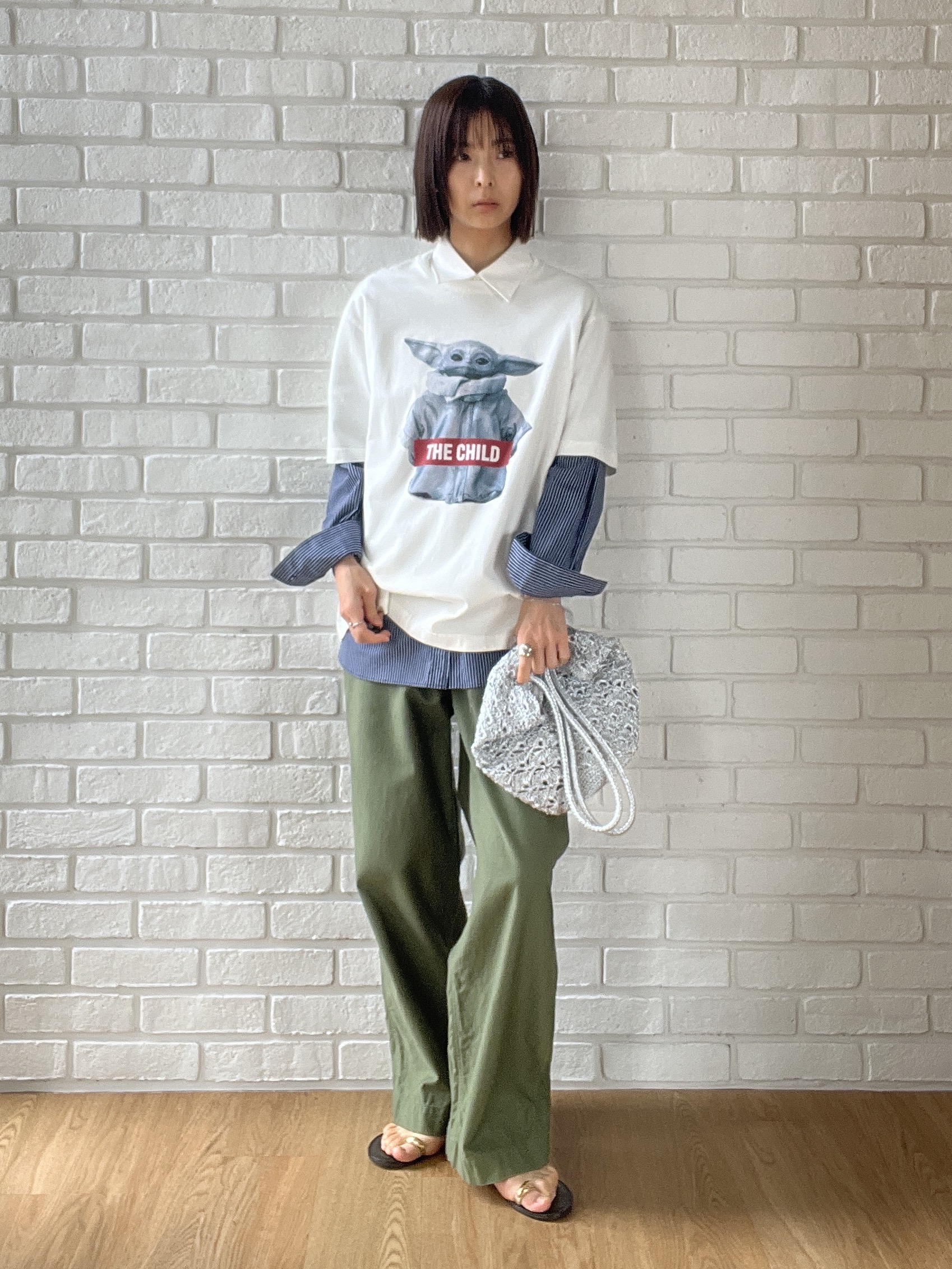 misaさんの「DRESSTERIOR｜【ウォッシャブル】バックサテンベイカーパンツ」を使ったコーディネート
