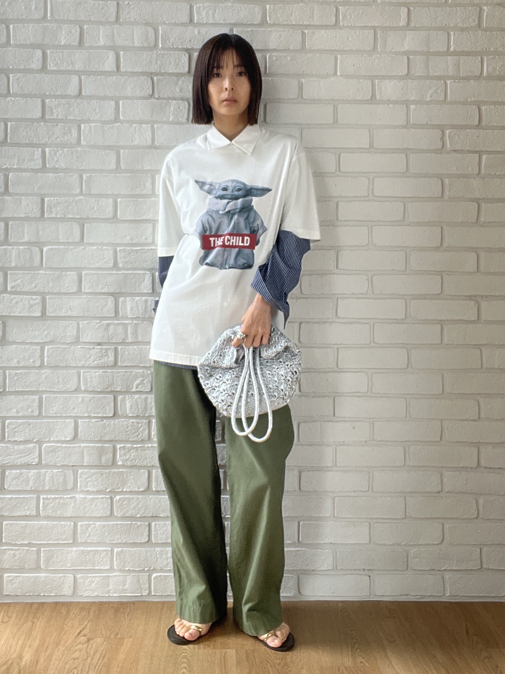 misaさんの「DRESSTERIOR｜【ウォッシャブル】バックサテンベイカーパンツ」を使ったコーディネート