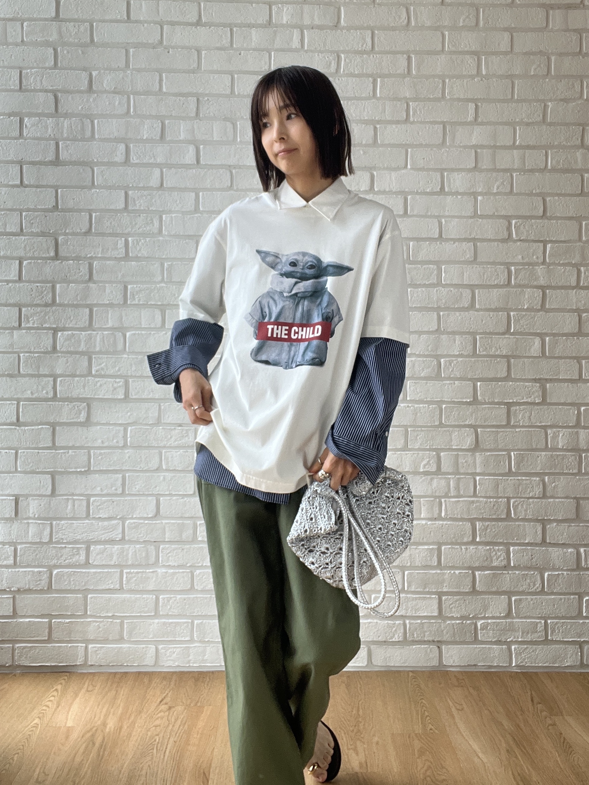 misaさんの「DRESSTERIOR｜【ウォッシャブル】バックサテンベイカーパンツ」を使ったコーディネート