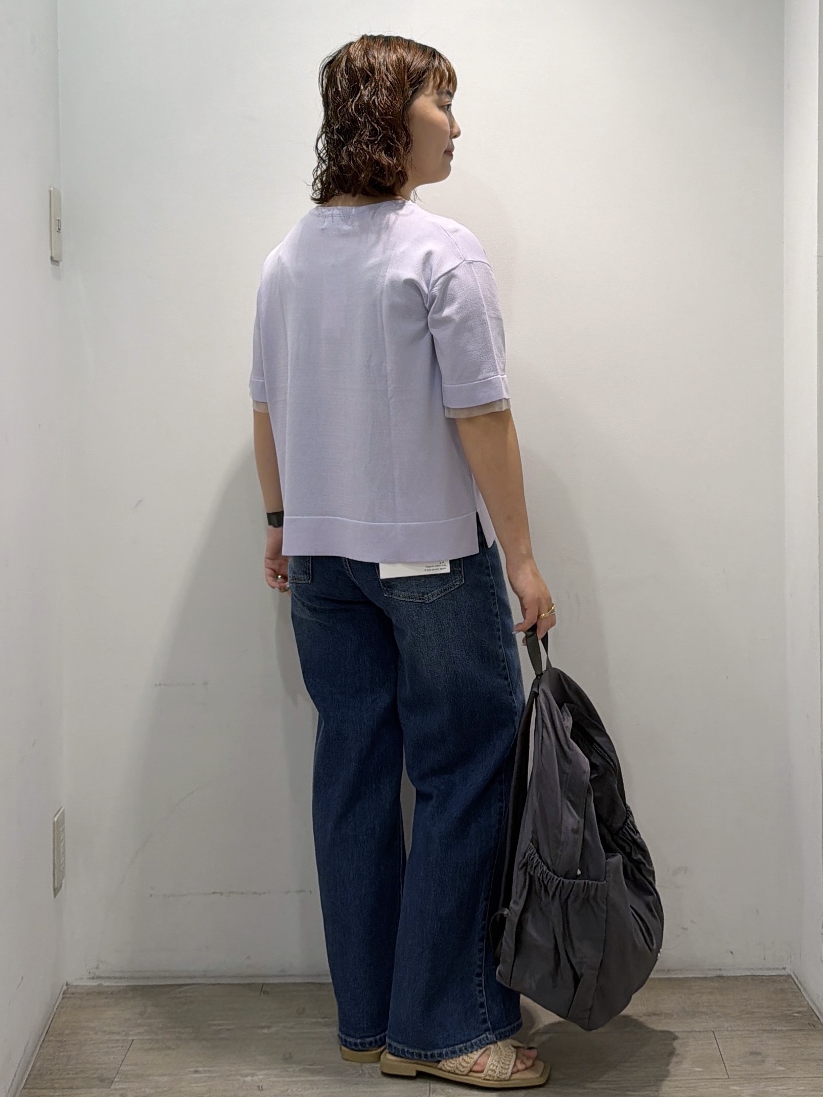 sumicaさんの「OPAQUE.CLIP｜【UV／接触冷感／抗ピル】シアー＆レイヤード風さらりニット《洗濯機OK》」を使ったコーディネート