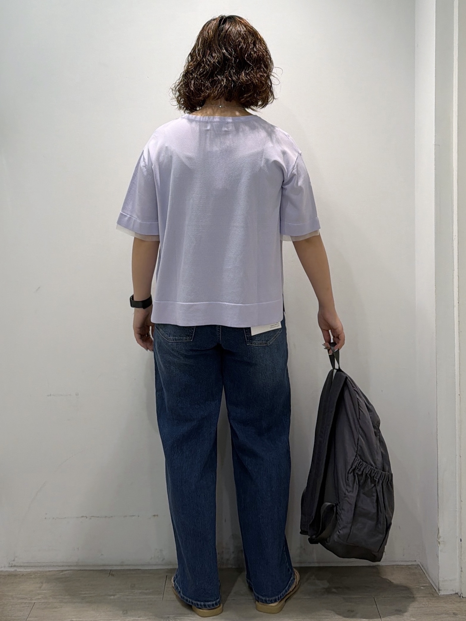 sumicaさんの「OPAQUE.CLIP｜【UV／接触冷感／抗ピル】シアー＆レイヤード風さらりニット《洗濯機OK》」を使ったコーディネート