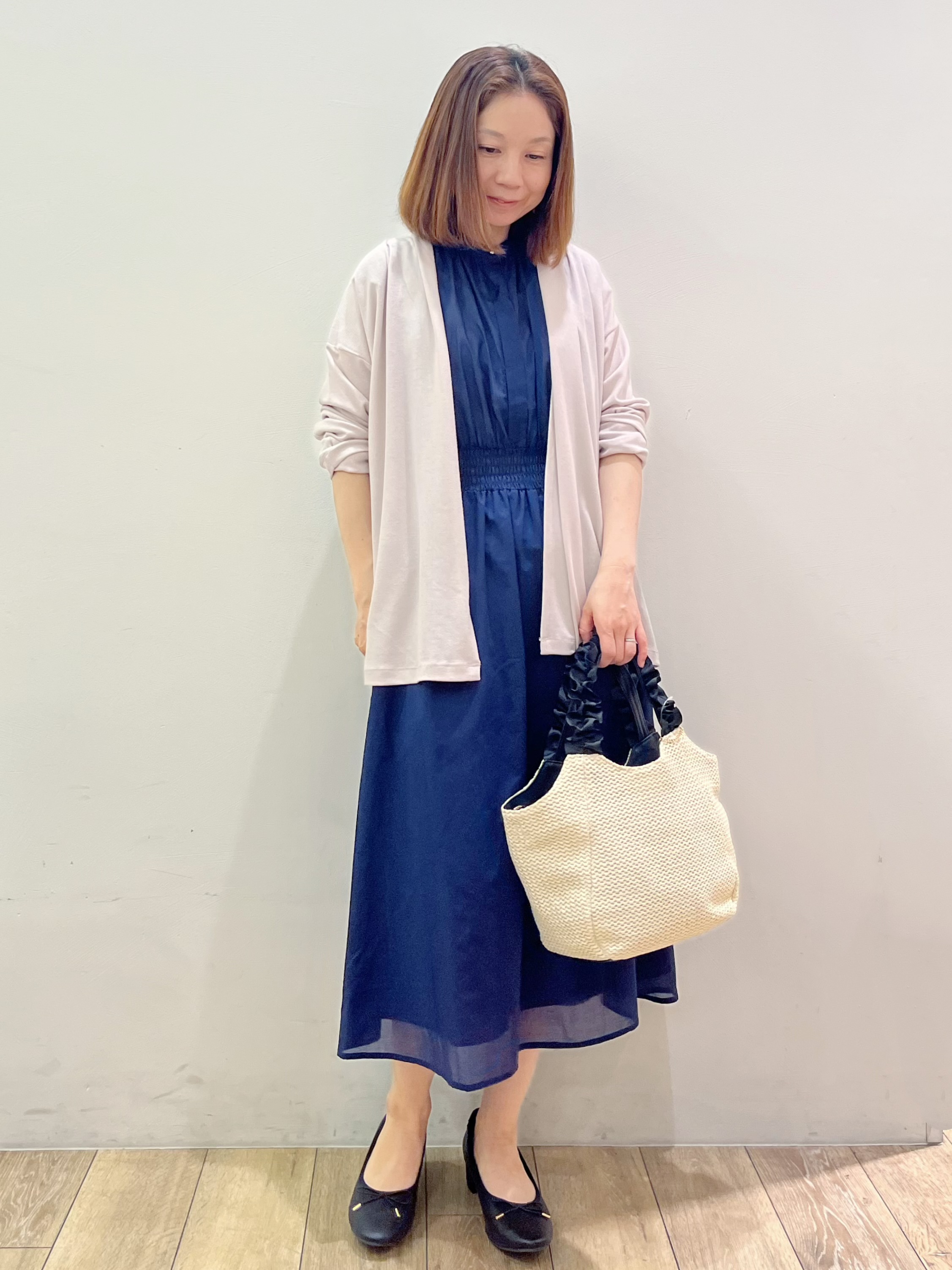 kcさんの「OPAQUE.CLIP｜【UVケア】ひんやりカーディガン《接触冷感／洗濯機OK》」を使ったコーディネート