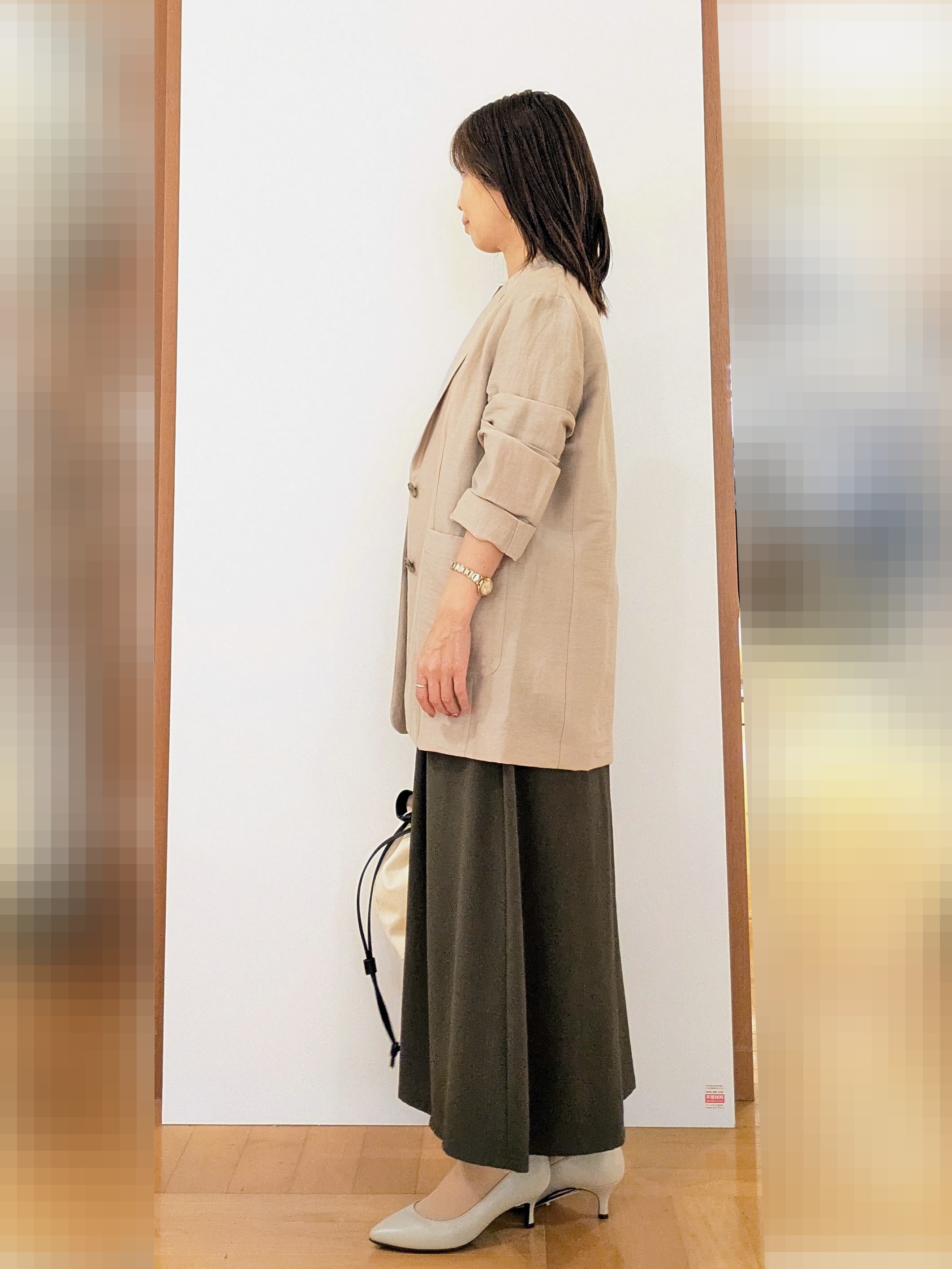 laverさんの「UNTITLED｜【程よいシアー感/洗える】エアリーバイオジャケット」を使ったコーディネート