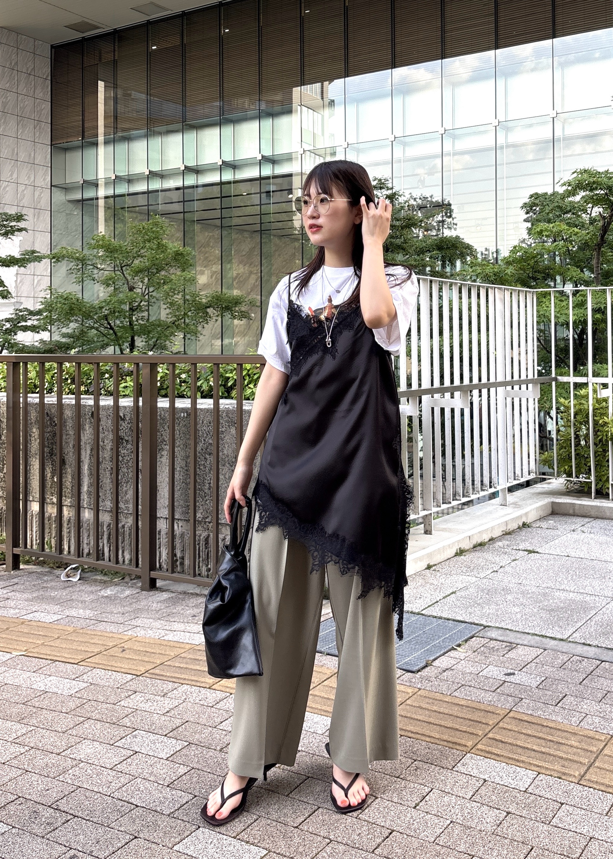 Renoさんの「INDIVI｜ワッシャーシアーダブルジャケット」を使ったコーディネート