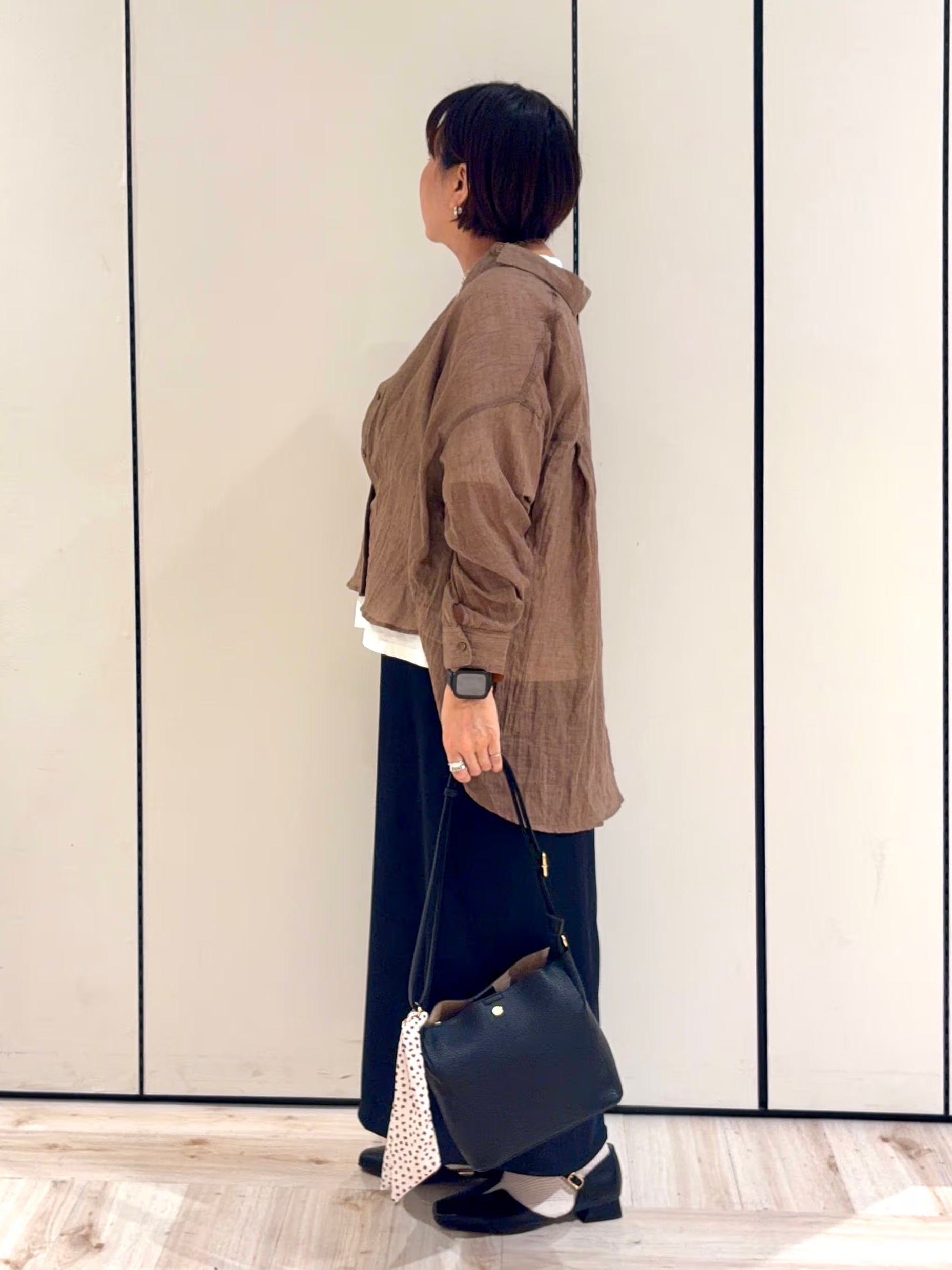 minさんの「SHOO･LA･RUE｜スカーフ付きショルダーバッグ」を使ったコーディネート