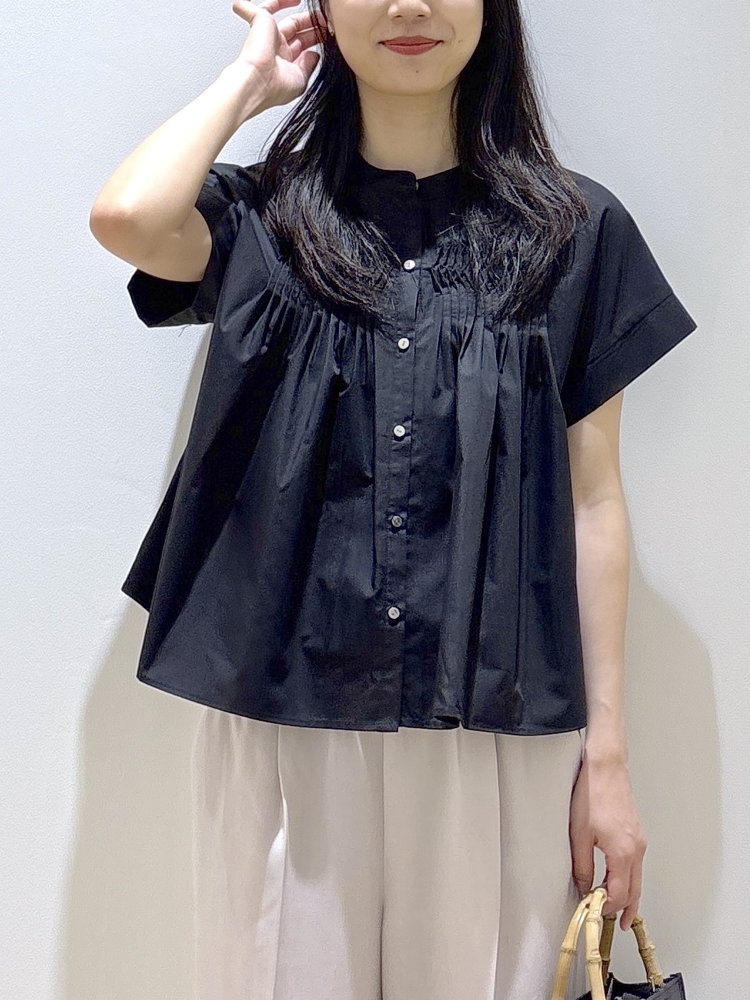 sachikoさんの「OPAQUE.CLIP｜ピンタックブラウス【洗濯機OK／イージーアイロン】」を使ったコーディネート