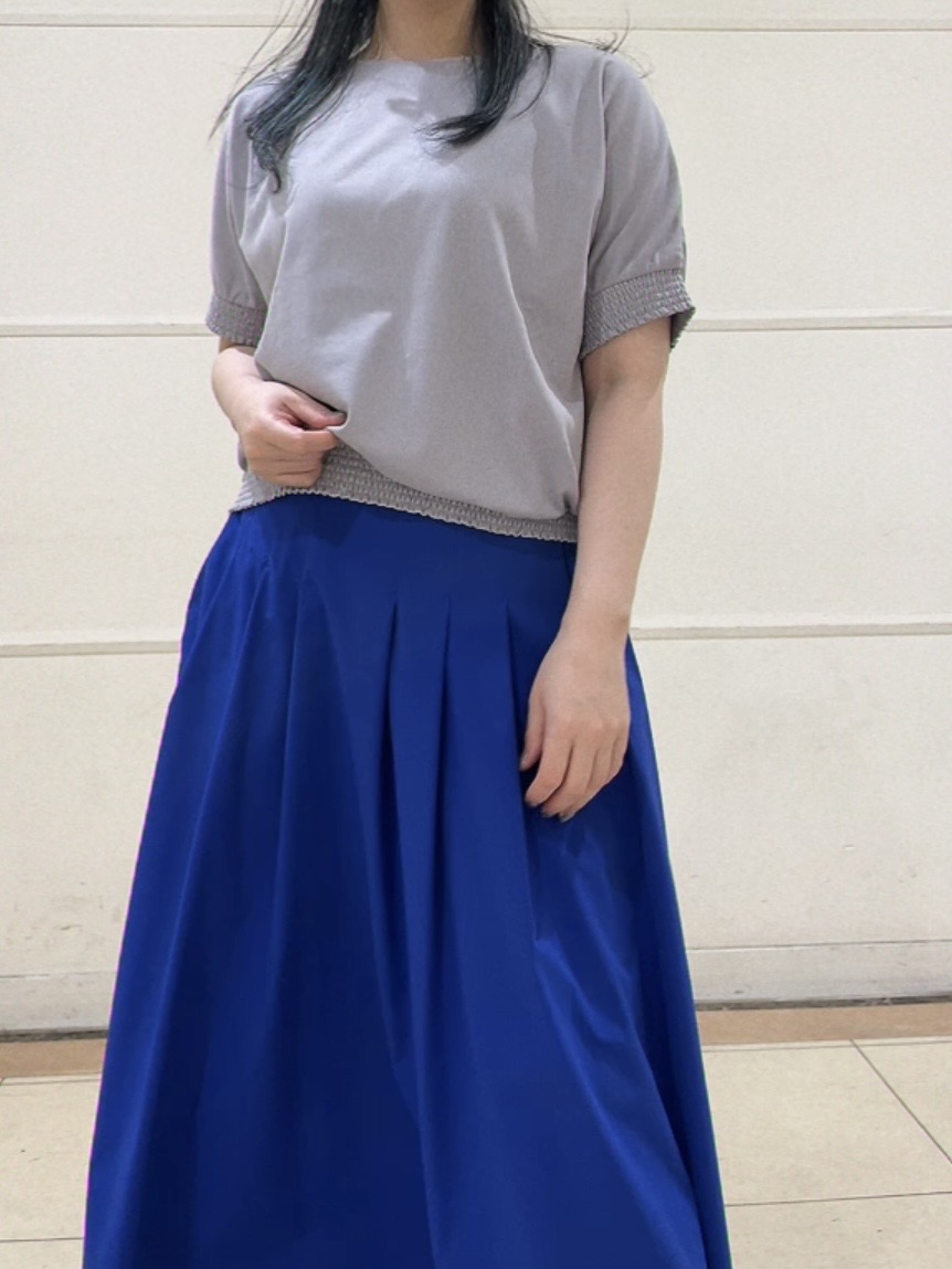 watanabeさんの「UNTITLED｜【接触冷感/汗染み防止/吸水速乾/UVカット】シャーリングプルオーバー」を使ったコーディネート