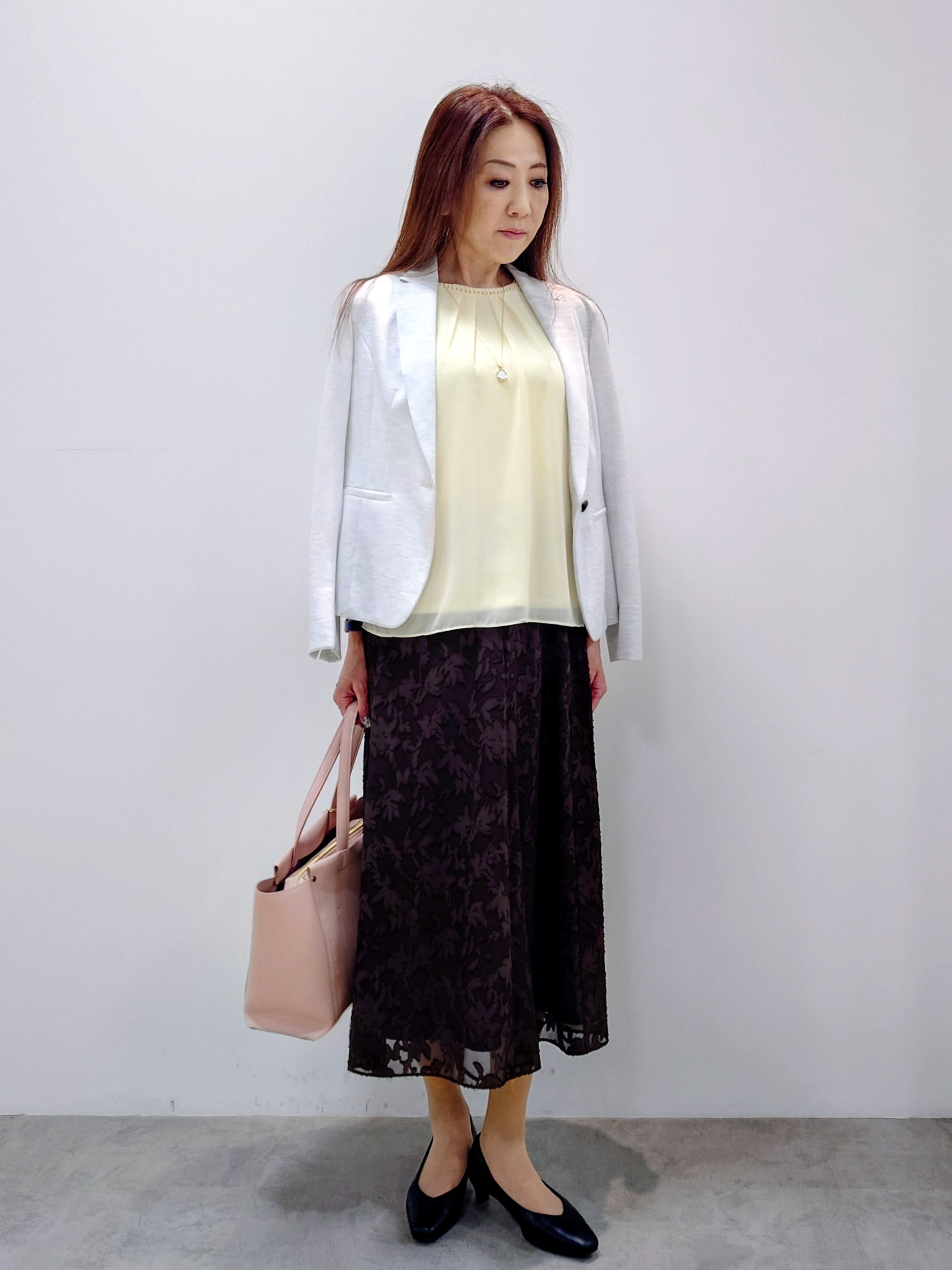 yoshiさんの「Reflect｜【SS-4Lサイズ／UVカット／接触冷感】匠ジャケット／ベーシックテーラード」を使ったコーディネート