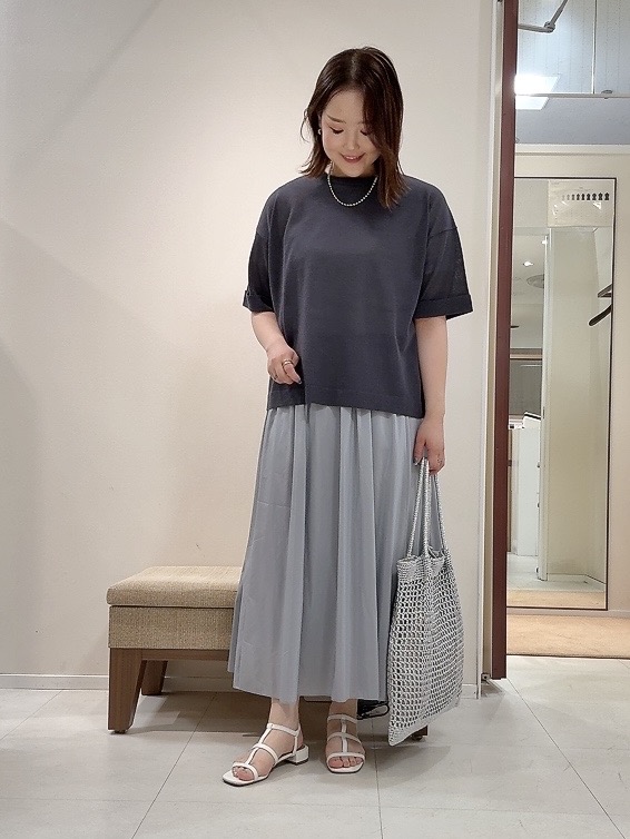 YUIさんの「UNTITLED｜【アンサンブル可/Tシャツ風/ゆったり】リラックスニットトップス」を使ったコーディネート
