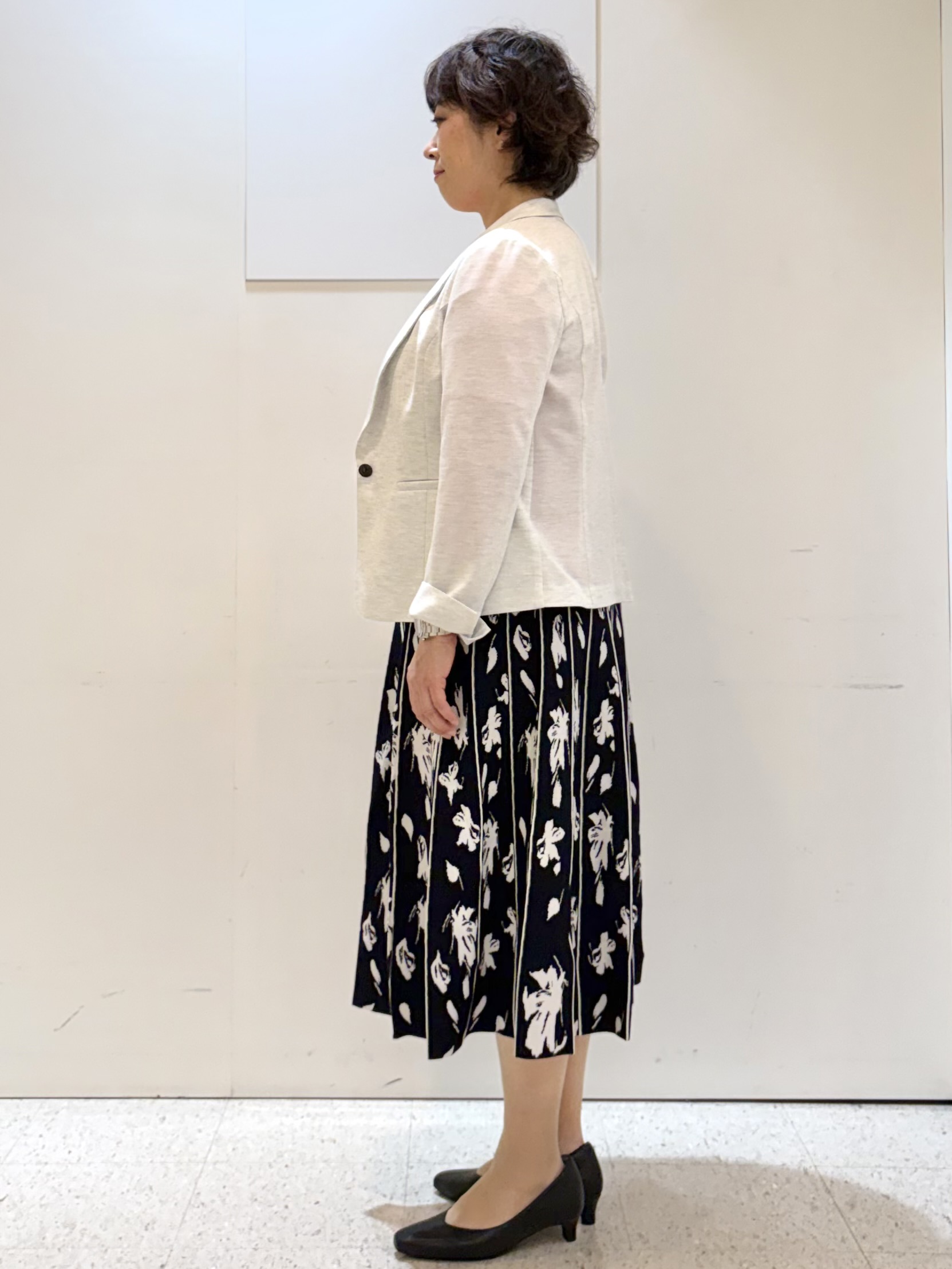ヤスコさんの「Reflect｜【SS-4Lサイズ／UVカット／接触冷感】匠ジャケット／ベーシックテーラード」を使ったコーディネート