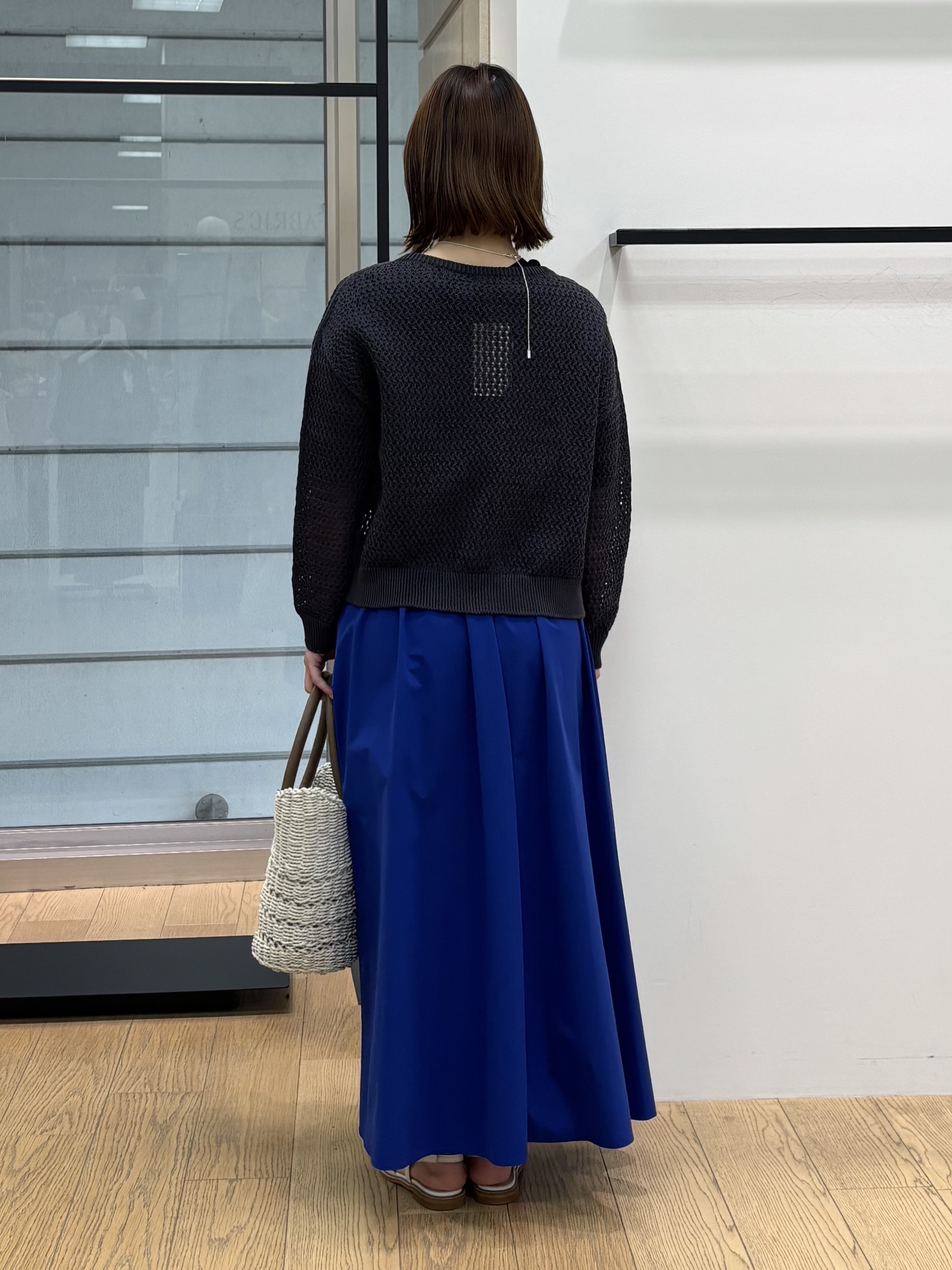 asamiさんの「INDIVI｜【UVケア／吸汗速乾】チェック柄タックボリュームスリーブトップス」を使ったコーディネート