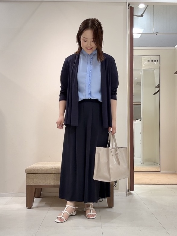 YUIさんの「UNTITLED｜【接触冷感/UVカット/遮熱機能】フライスジャージカーディガン」を使ったコーディネート