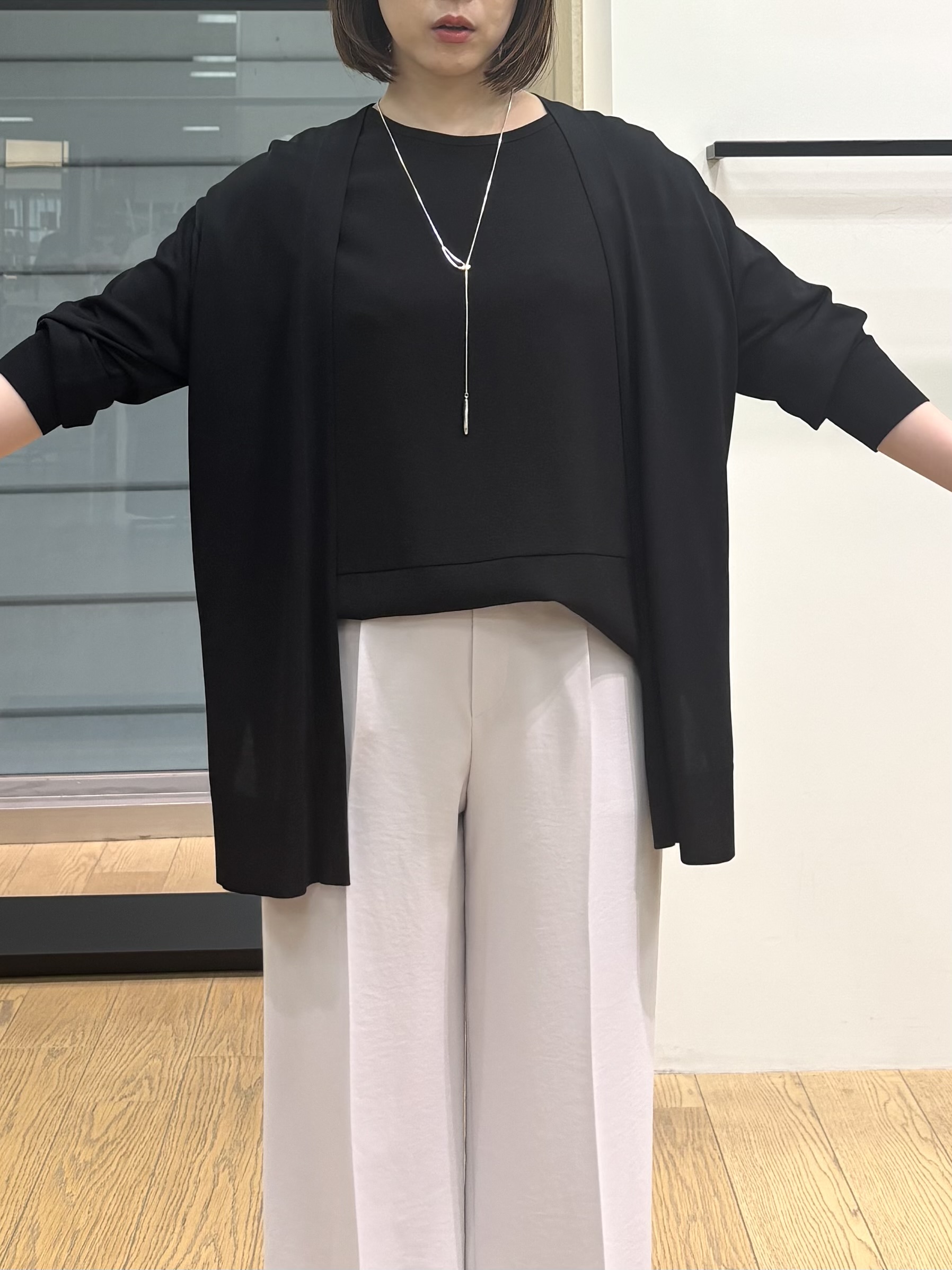 asamiさんの「INDIVI｜【洗える／2WAY／裾ドロスト付き】 ドルマンスリーブチュニックトップス」を使ったコーディネート