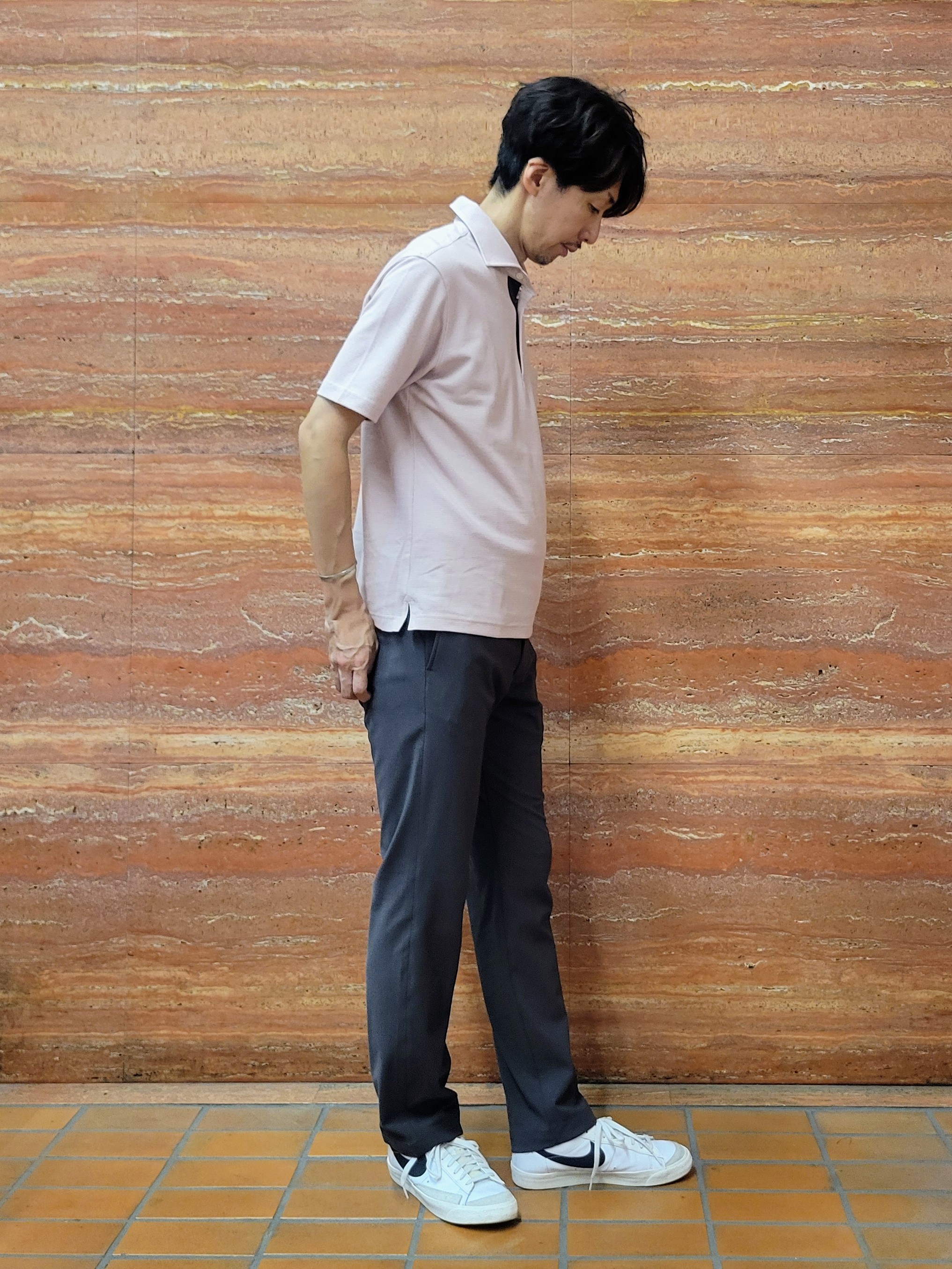 piroyaさんの「TAKEO KIKUCHI｜【抗菌防臭】ステイフレッシュ ポロシャツ」を使ったコーディネート