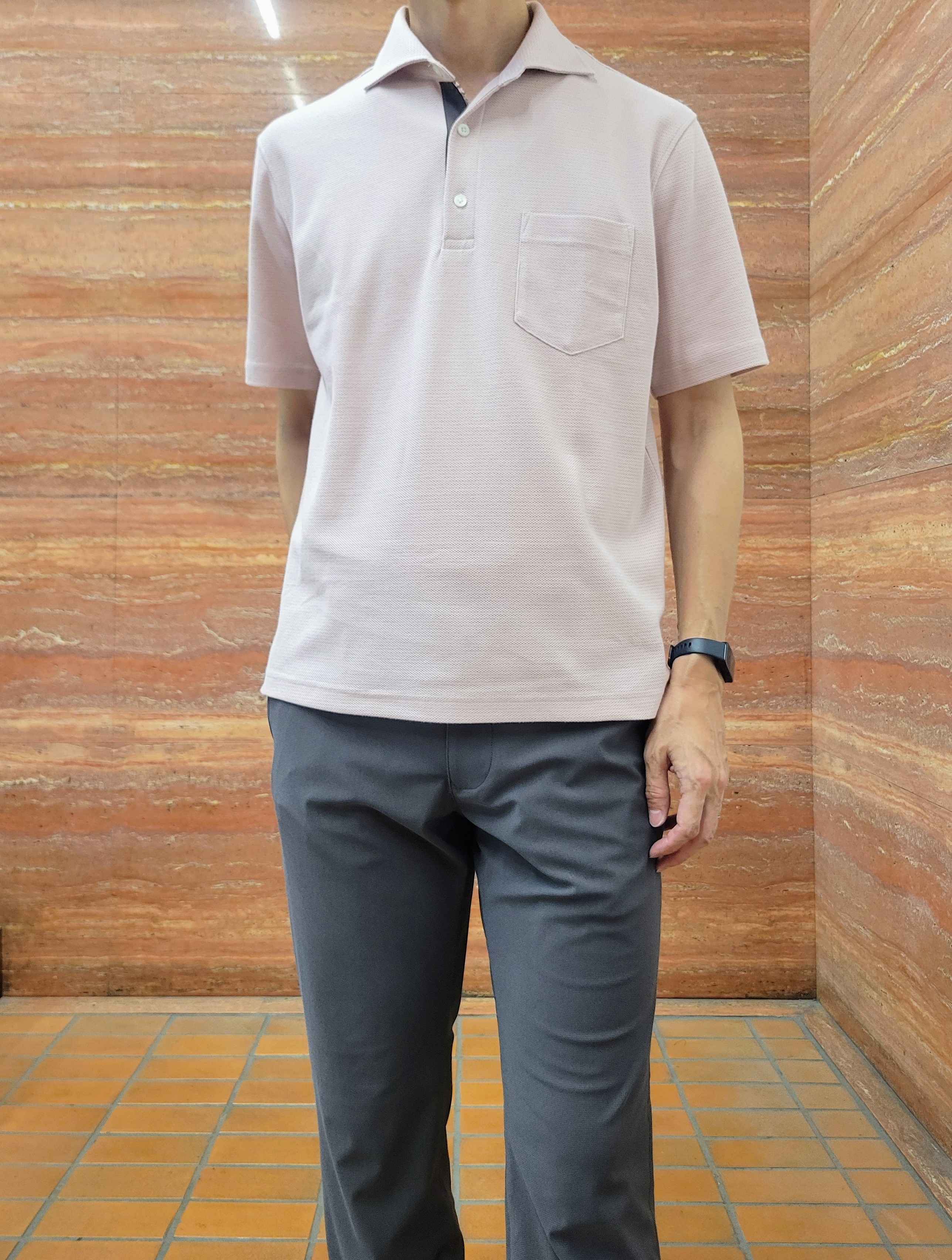 piroyaさんの「TAKEO KIKUCHI｜【抗菌防臭】ステイフレッシュ ポロシャツ」を使ったコーディネート