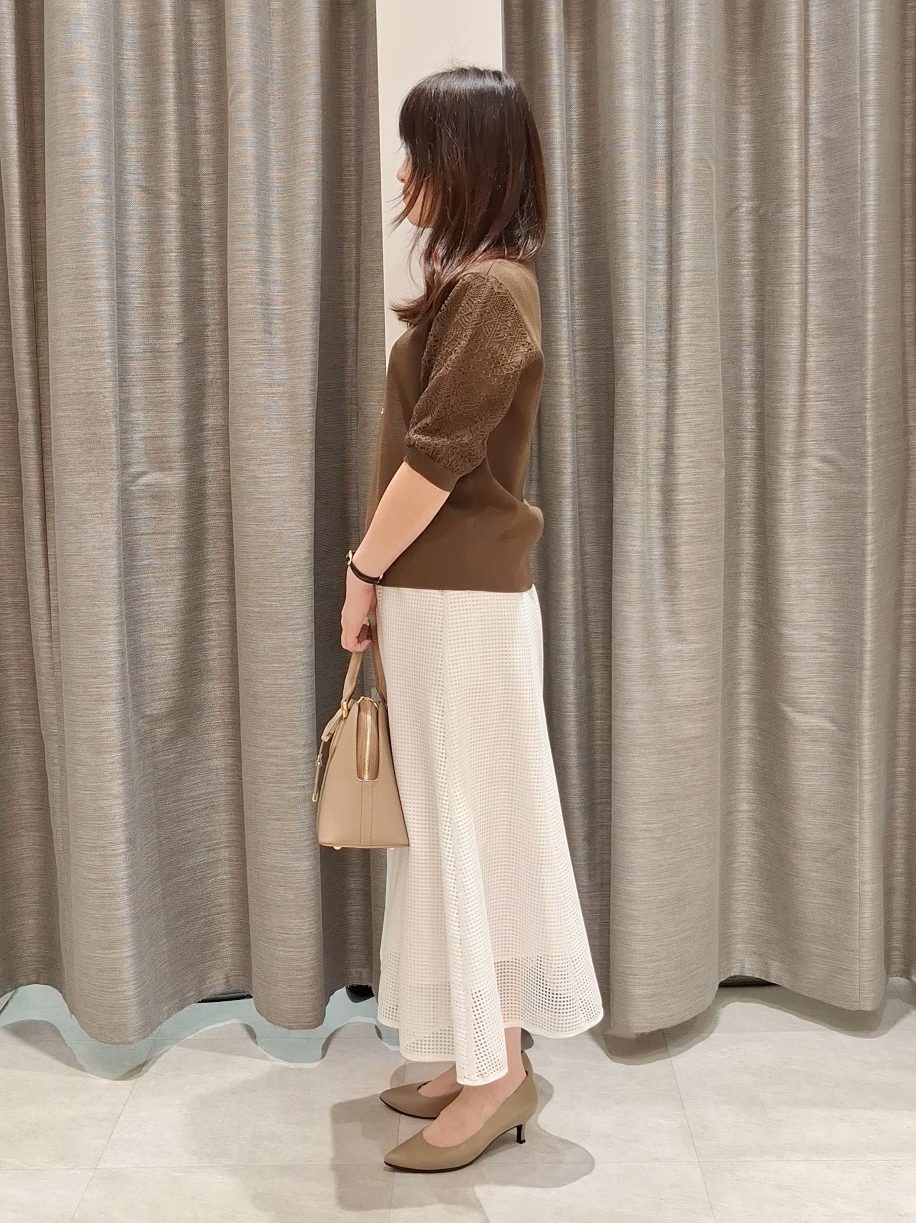 YuKaRiさんの「UNTITLED｜【洗える】エレガンススリーブニット」を使ったコーディネート