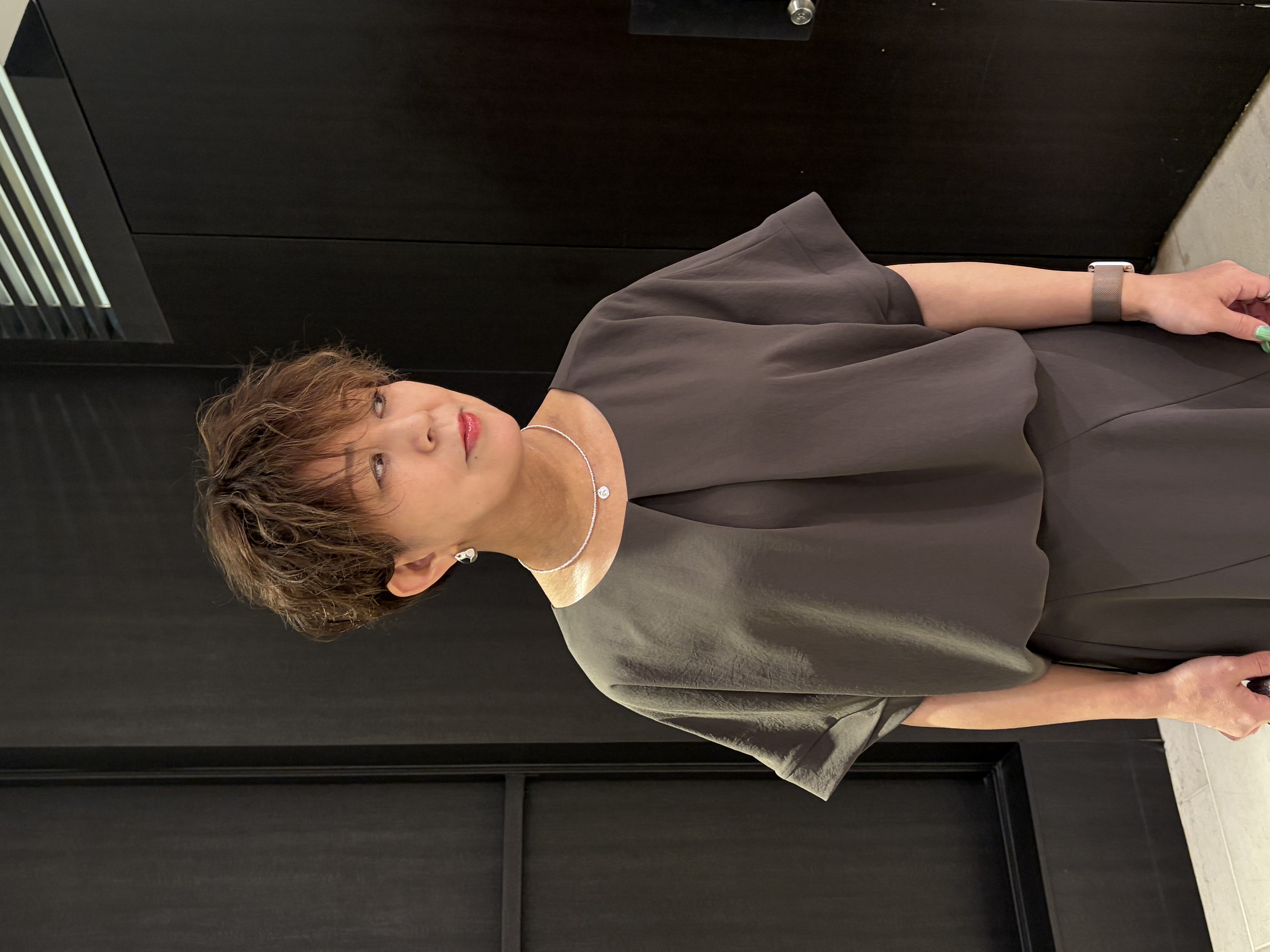 sayakaさんの「UNTITLED｜【セットアップ可/UVカット/前後2WAY】リラクシーフレンチスリーブブラウス」を使ったコーディネート