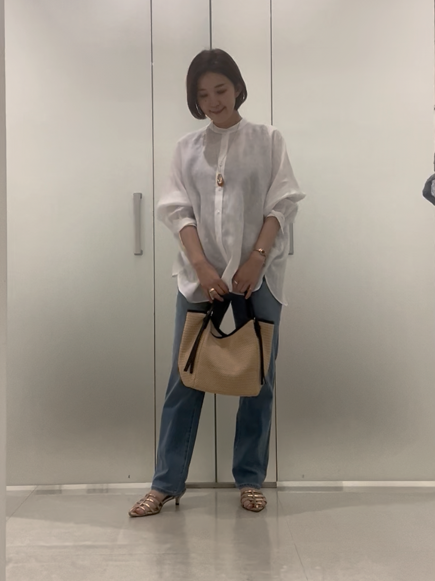 まどかさんの「UNTITLED｜【麻100】リネンドルマンシャツ」を使ったコーディネート
