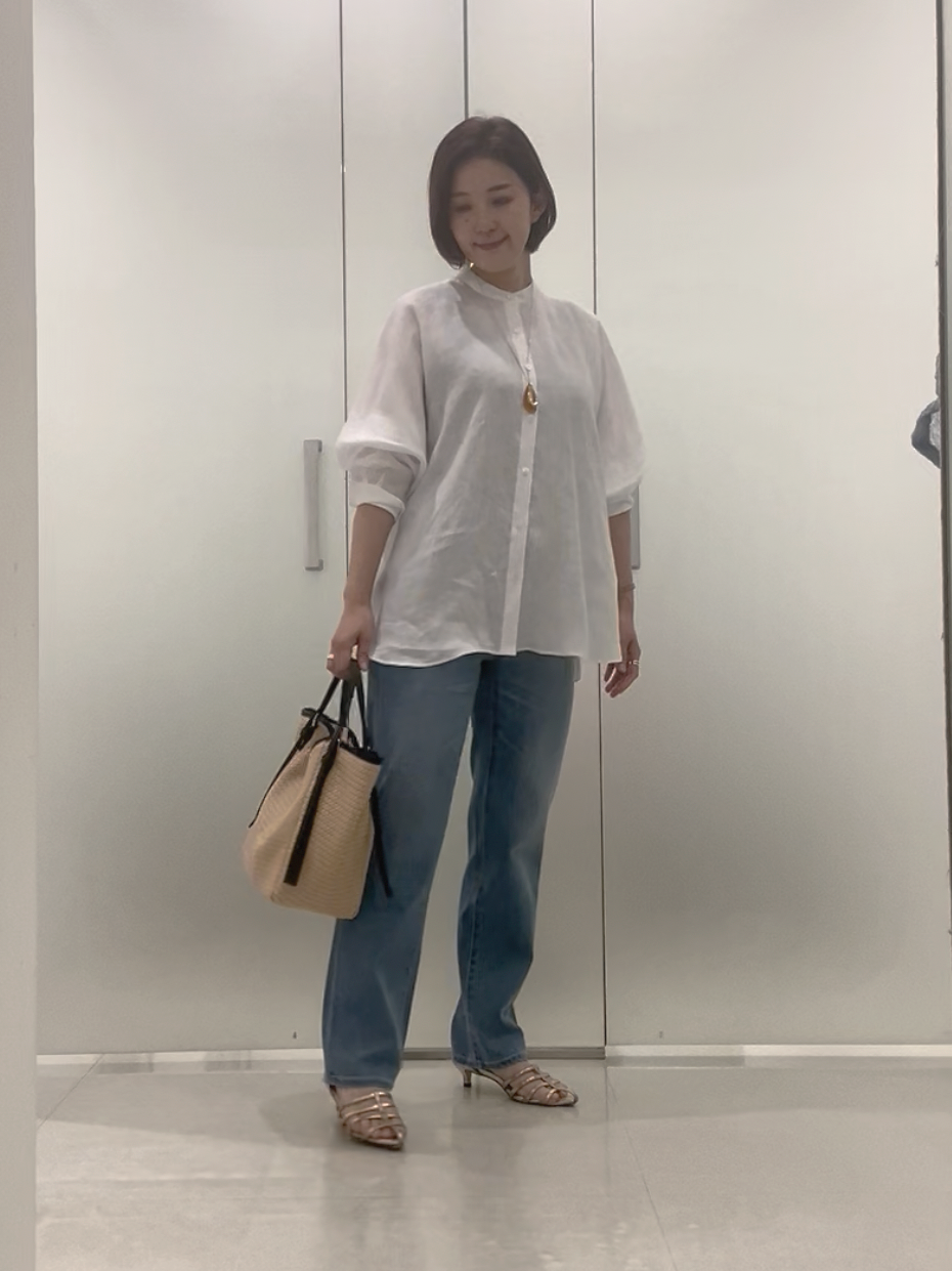 まどかさんの「UNTITLED｜【麻100】リネンドルマンシャツ」を使ったコーディネート