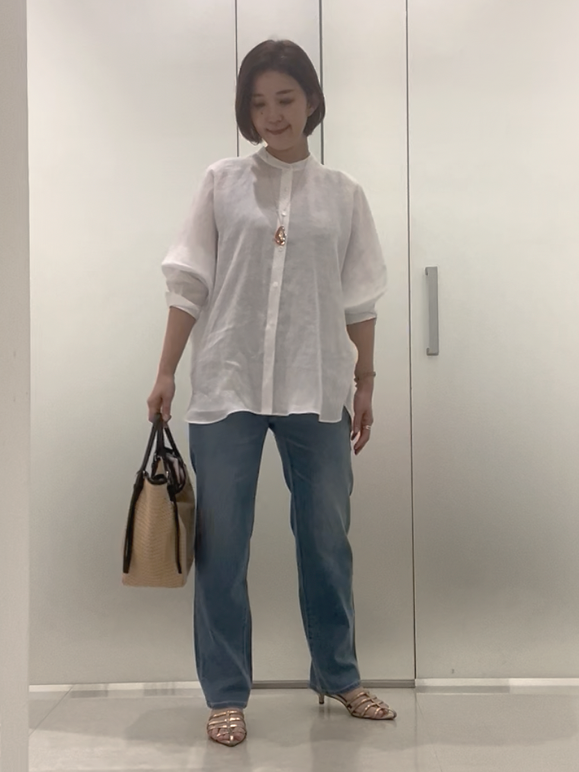 まどかさんの「UNTITLED｜【麻100】リネンドルマンシャツ」を使ったコーディネート