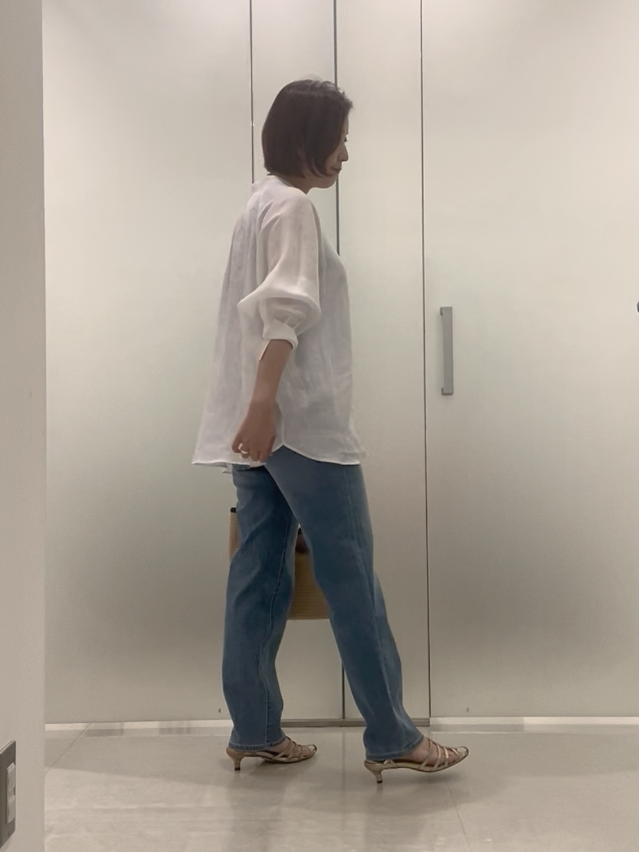 まどかさんの「UNTITLED｜【麻100】リネンドルマンシャツ」を使ったコーディネート