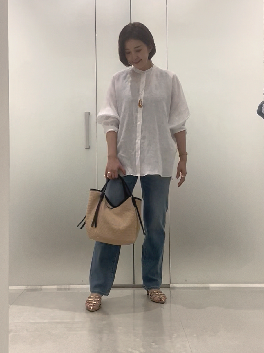 まどかさんの「UNTITLED｜【麻100】リネンドルマンシャツ」を使ったコーディネート