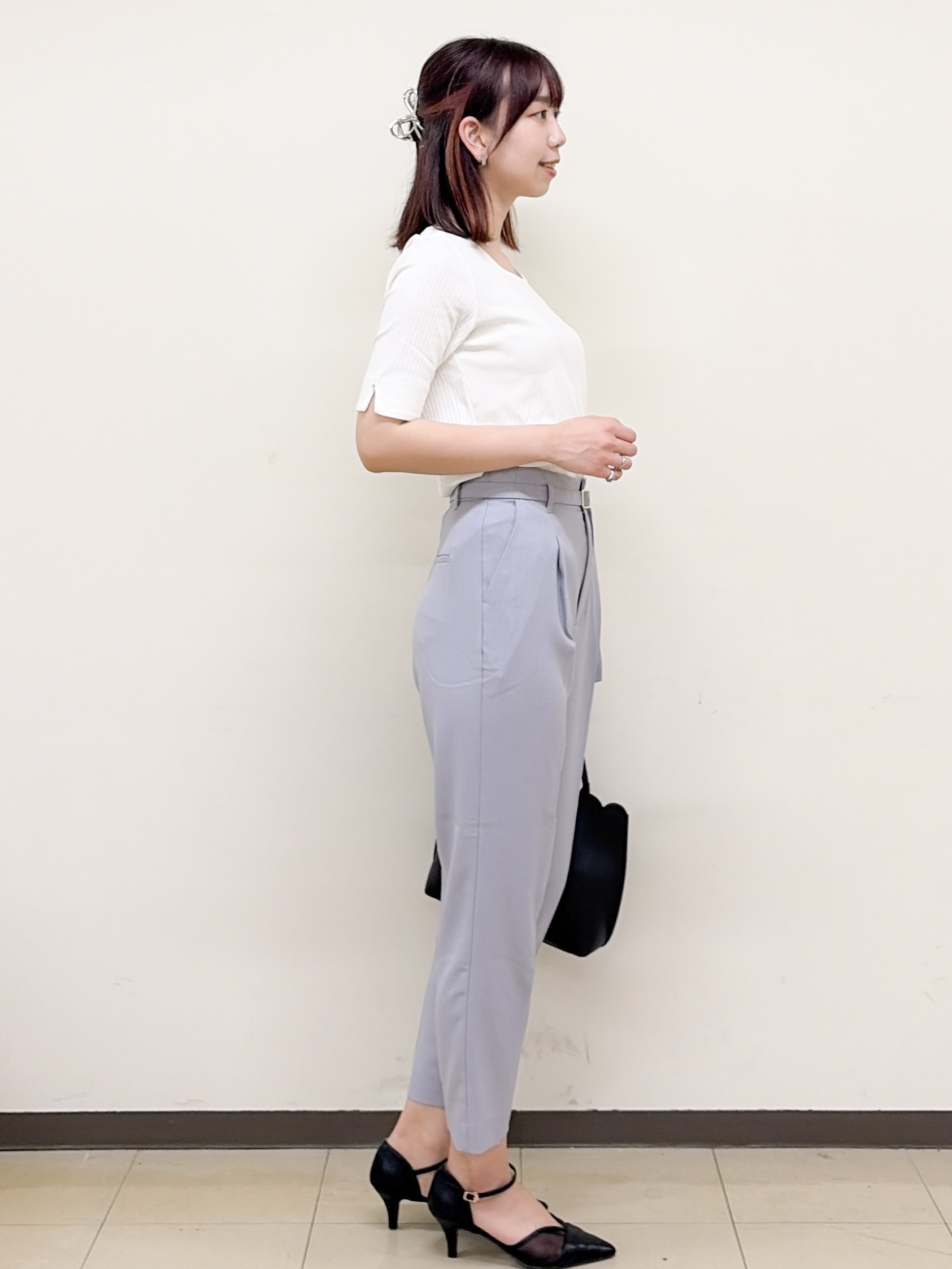 yurinaさんの「index｜【接触冷感】スクエアネックワイドリブトップス《UVケア/洗濯機OK》」を使ったコーディネート
