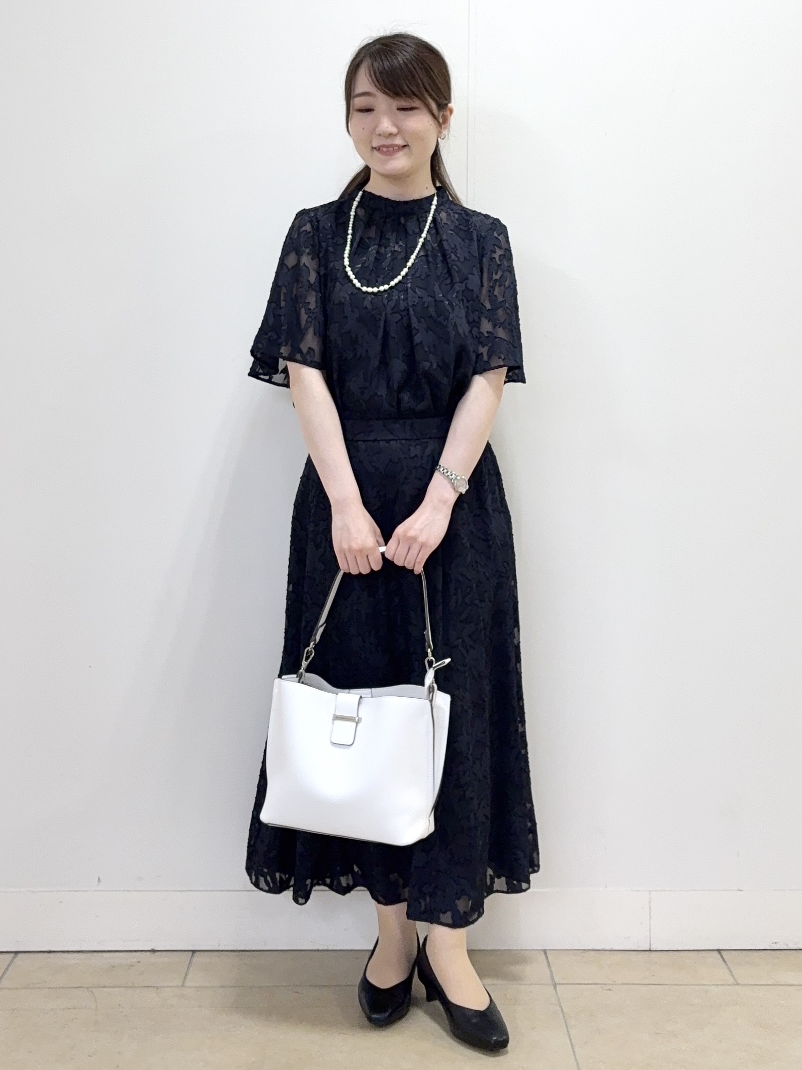 mikiさんの「Reflect｜【選べる2柄／セットアップ可】プチスタンドカラーブラウス」を使ったコーディネート
