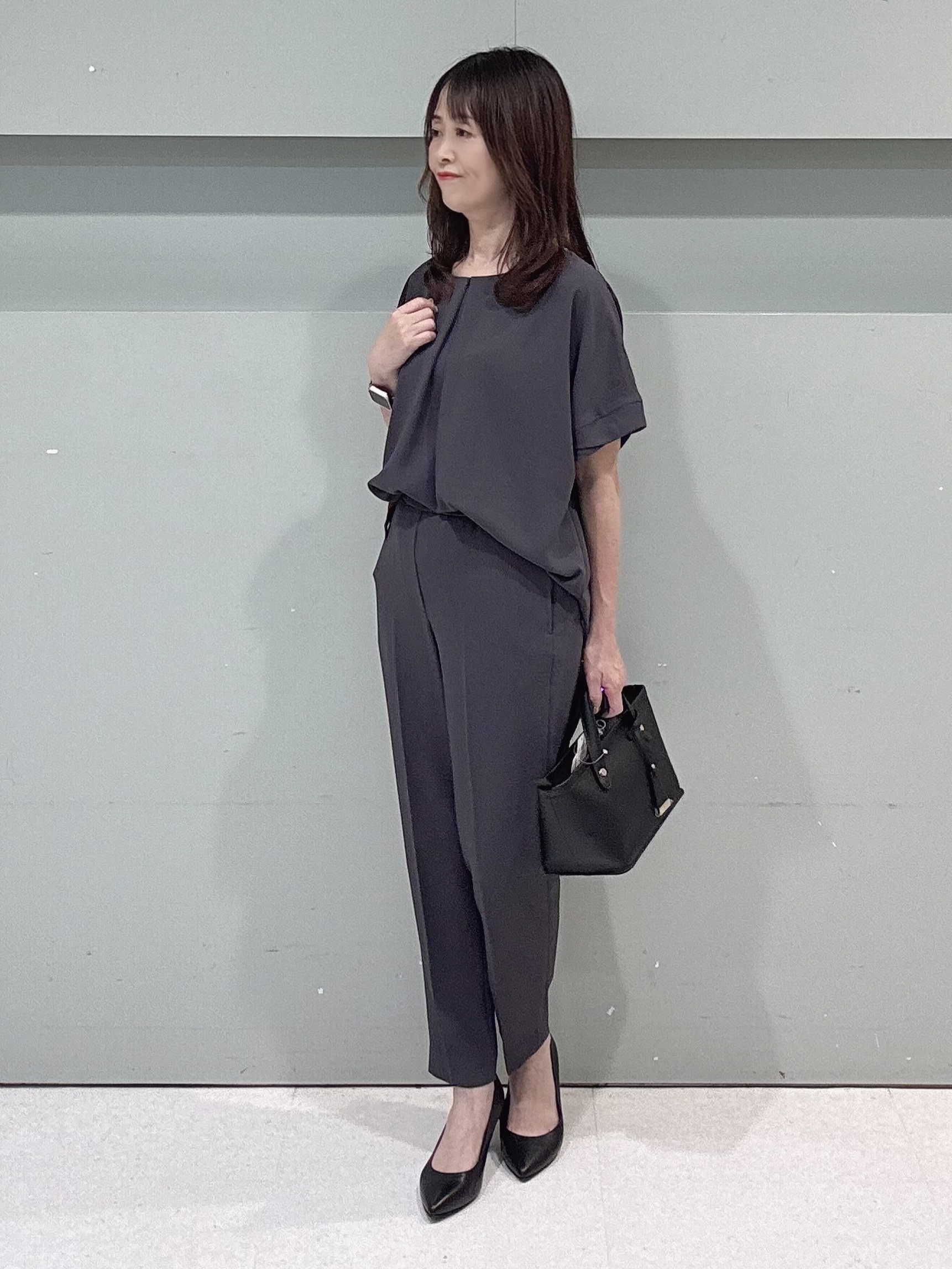 makiさんの「UNTITLED｜【セットアップ可/接触冷感/通気性】ドライシアーダブルジャケット」を使ったコーディネート