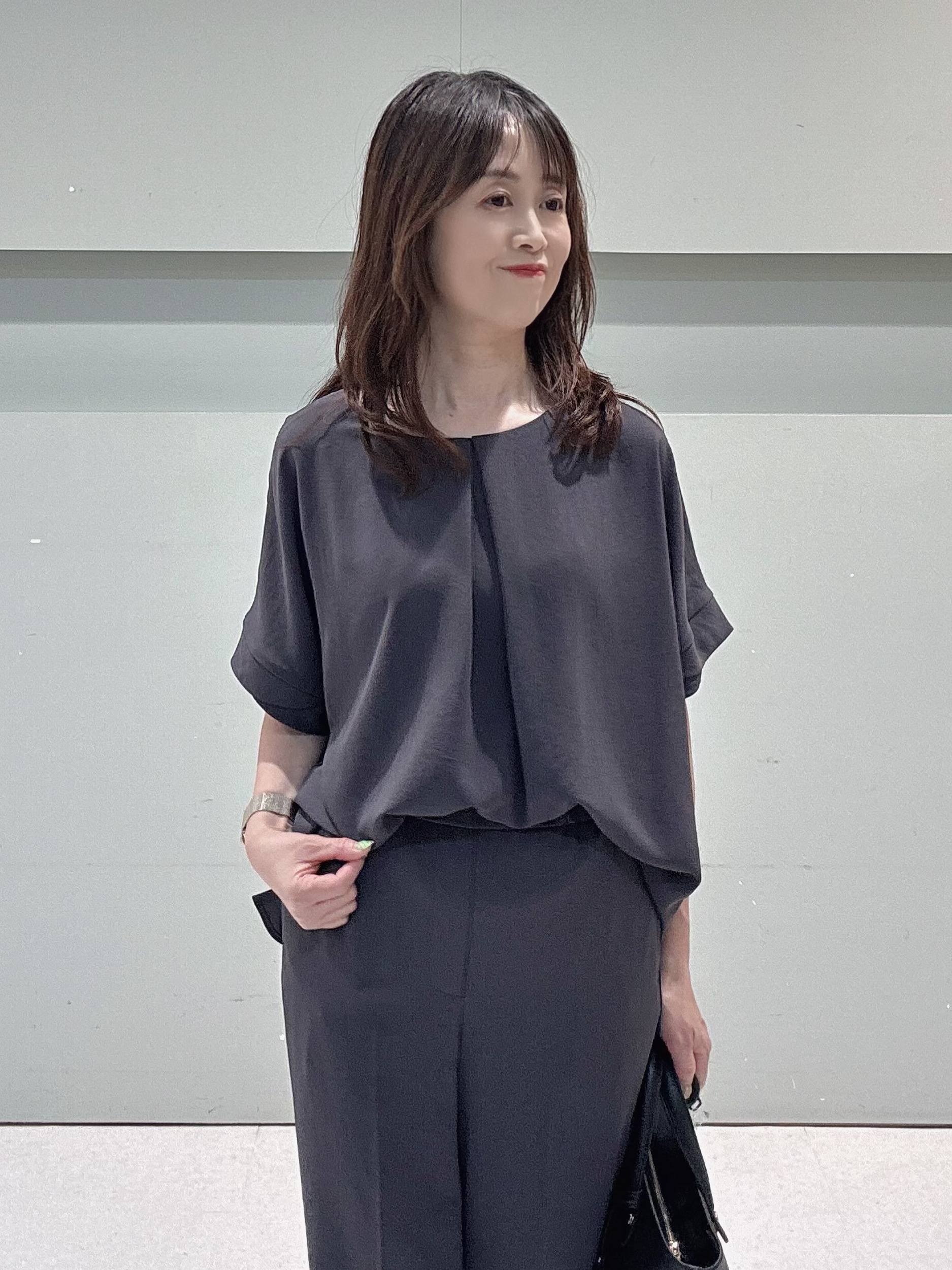makiさんの「UNTITLED｜【セットアップ可/接触冷感/通気性】ドライシアーダブルジャケット」を使ったコーディネート