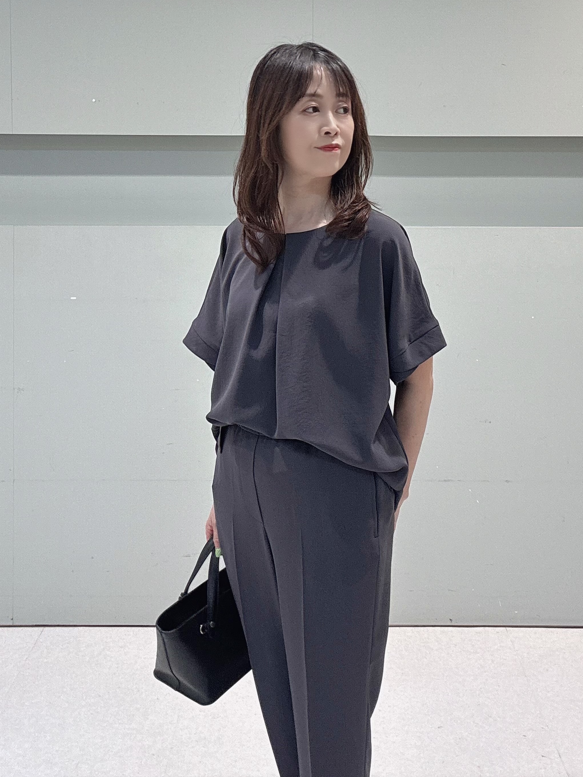 makiさんの「UNTITLED｜【セットアップ可/接触冷感/通気性】ドライシアーダブルジャケット」を使ったコーディネート