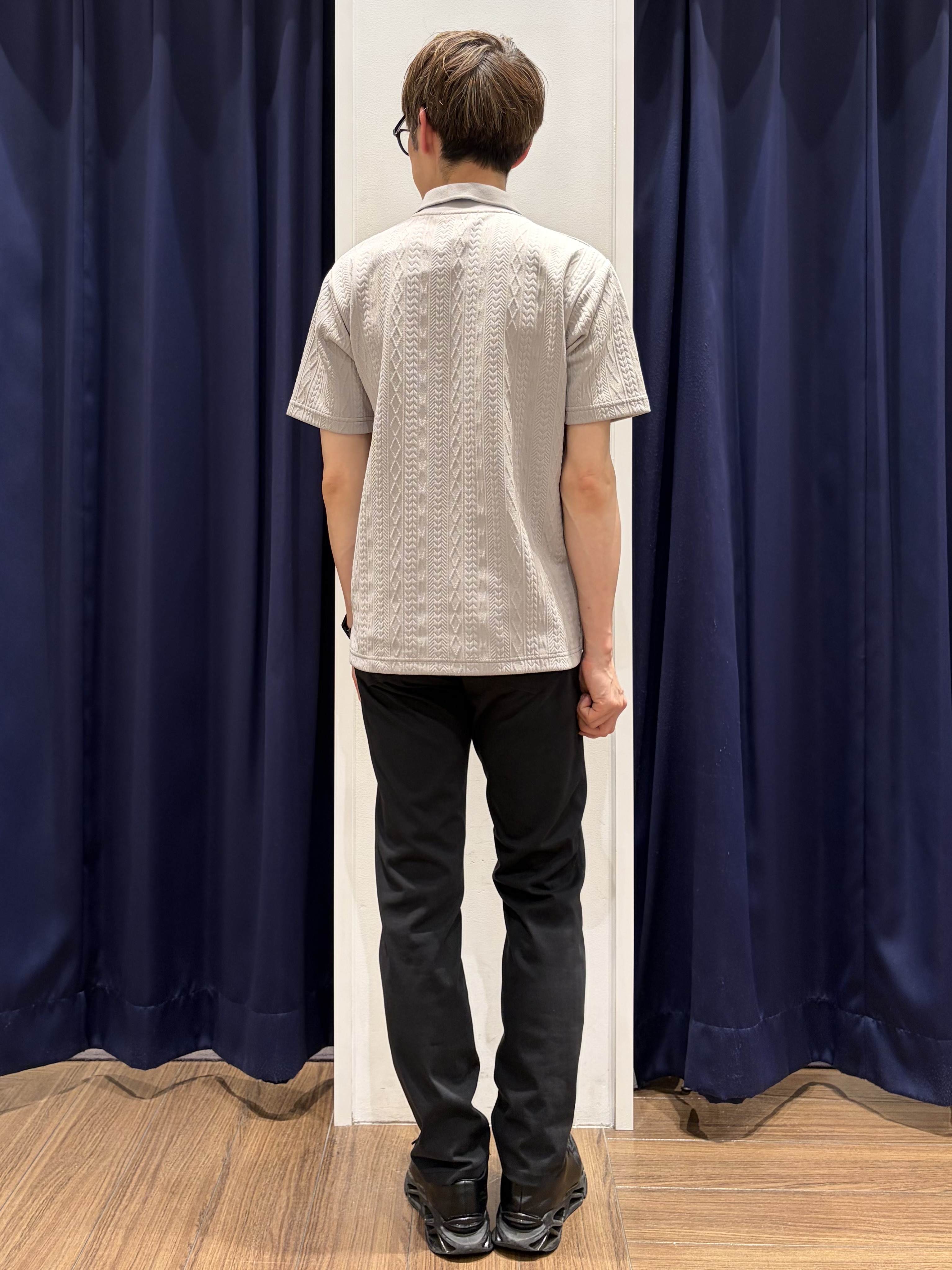 つーじーさんの「THE SHOP TK｜【シンプルすぎない大人の表情】ケーブルフクレポロシャツ 吸水速乾/UVケア/洗濯機OK」を使ったコーディネート