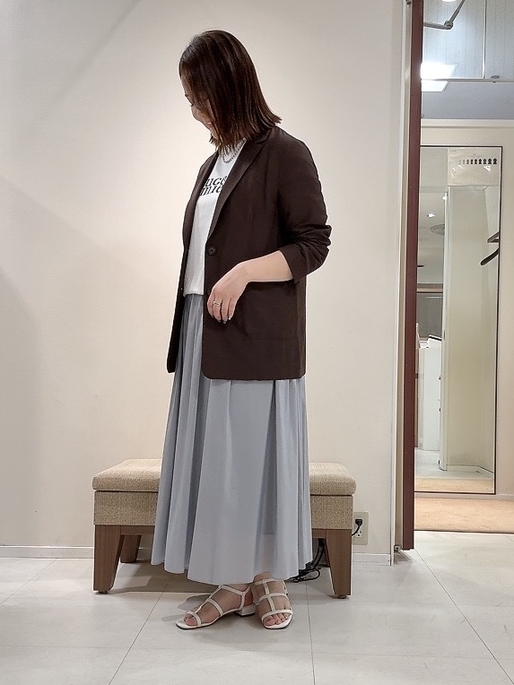 YUIさんの「UNTITLED｜【程よいシアー感/洗える】エアリーバイオジャケット」を使ったコーディネート