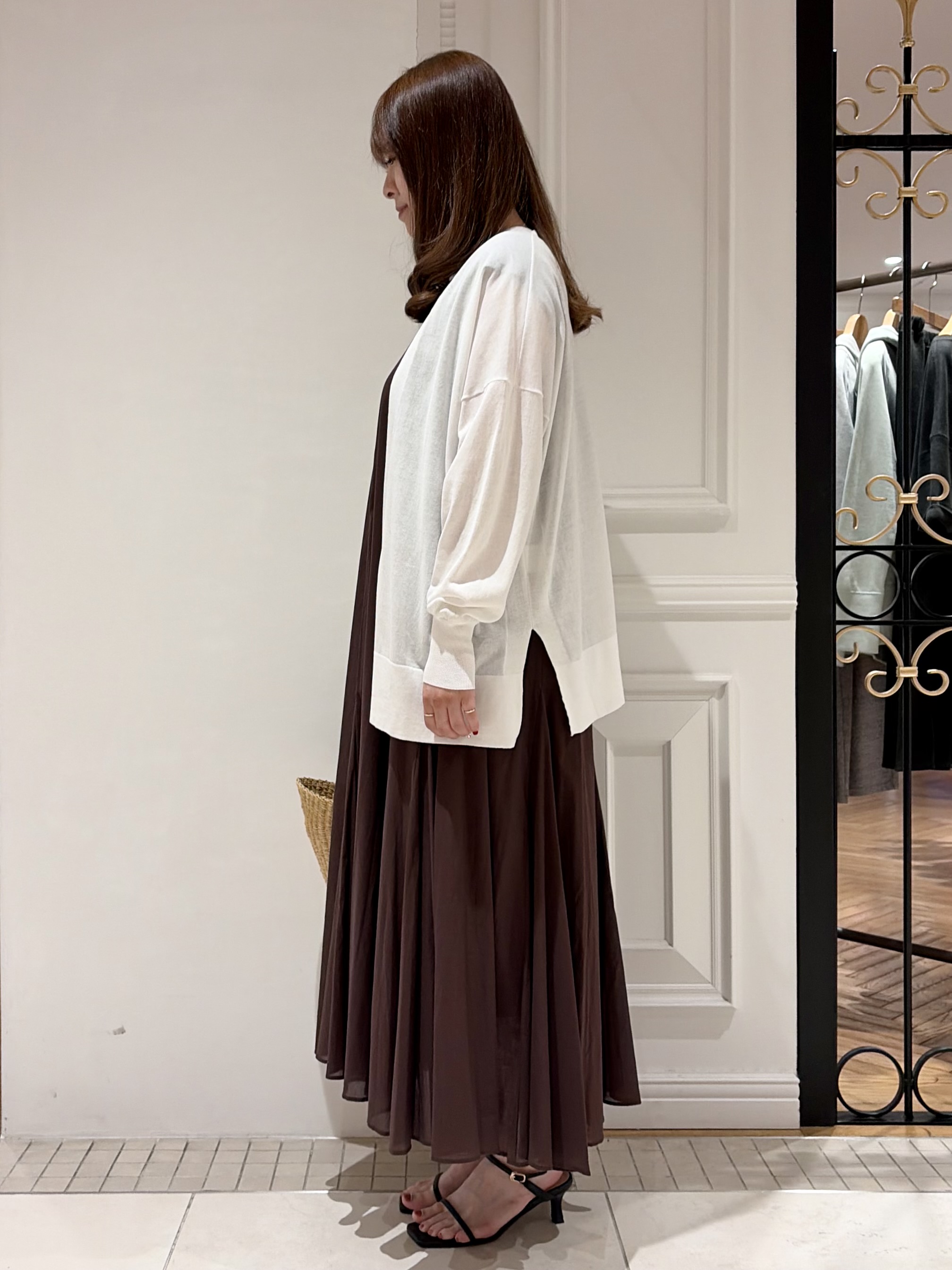 minowaさんの「DRESSTERIOR｜【接触冷感/UVカット】ウォッシャブル スピンコットン カーディガン」を使ったコーディネート