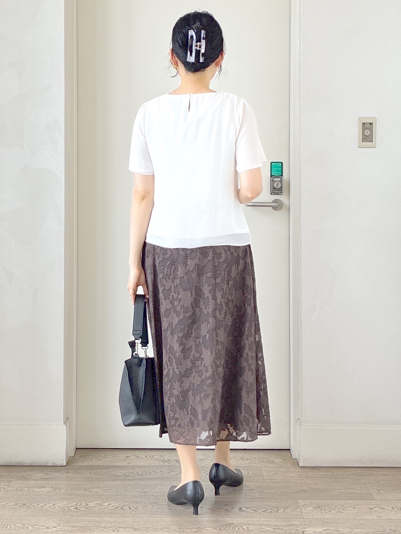  beni_gingerさんの「Reflect｜【UVカット／接触冷感】五分袖シフォンブラウス」を使ったコーディネート