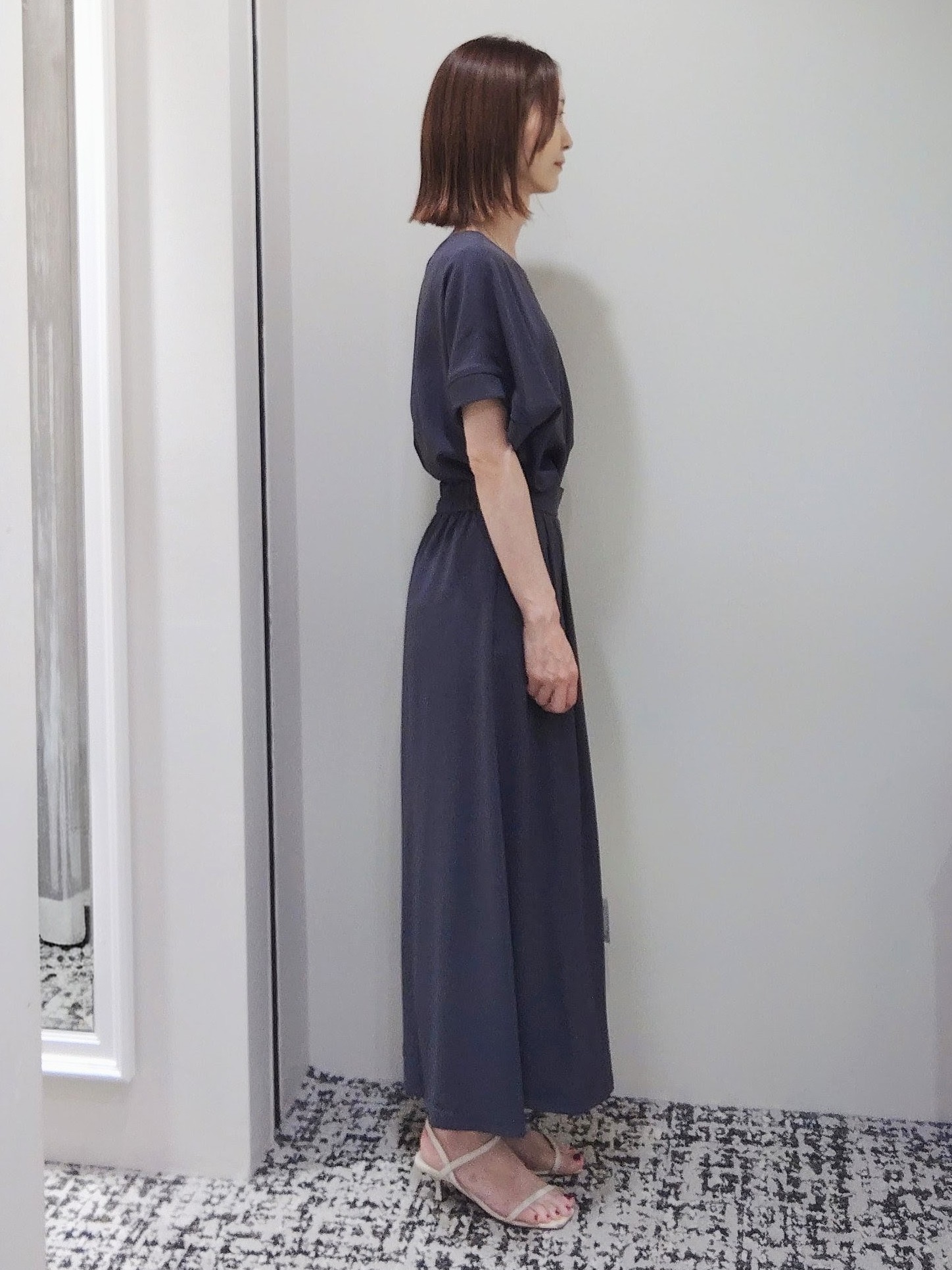 terumiさんの「UNTITLED｜【前後2WAY/はっ水/セットアップ可】リラクシーフレンチスリーブブラウス」を使ったコーディネート
