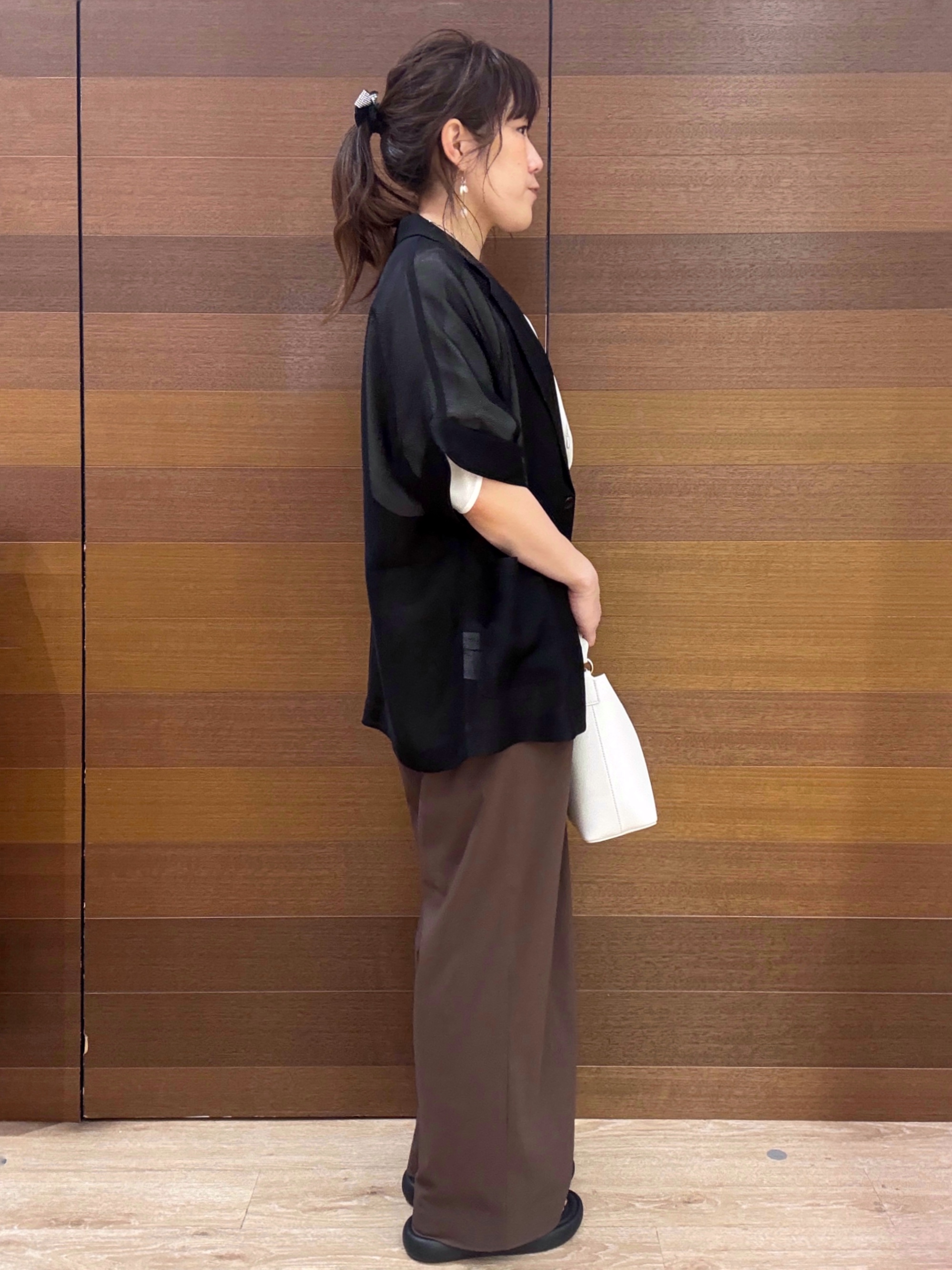 maichiさんの「OPAQUE.CLIP｜メッシュテーラードジャケット【洗濯機OK】」を使ったコーディネート