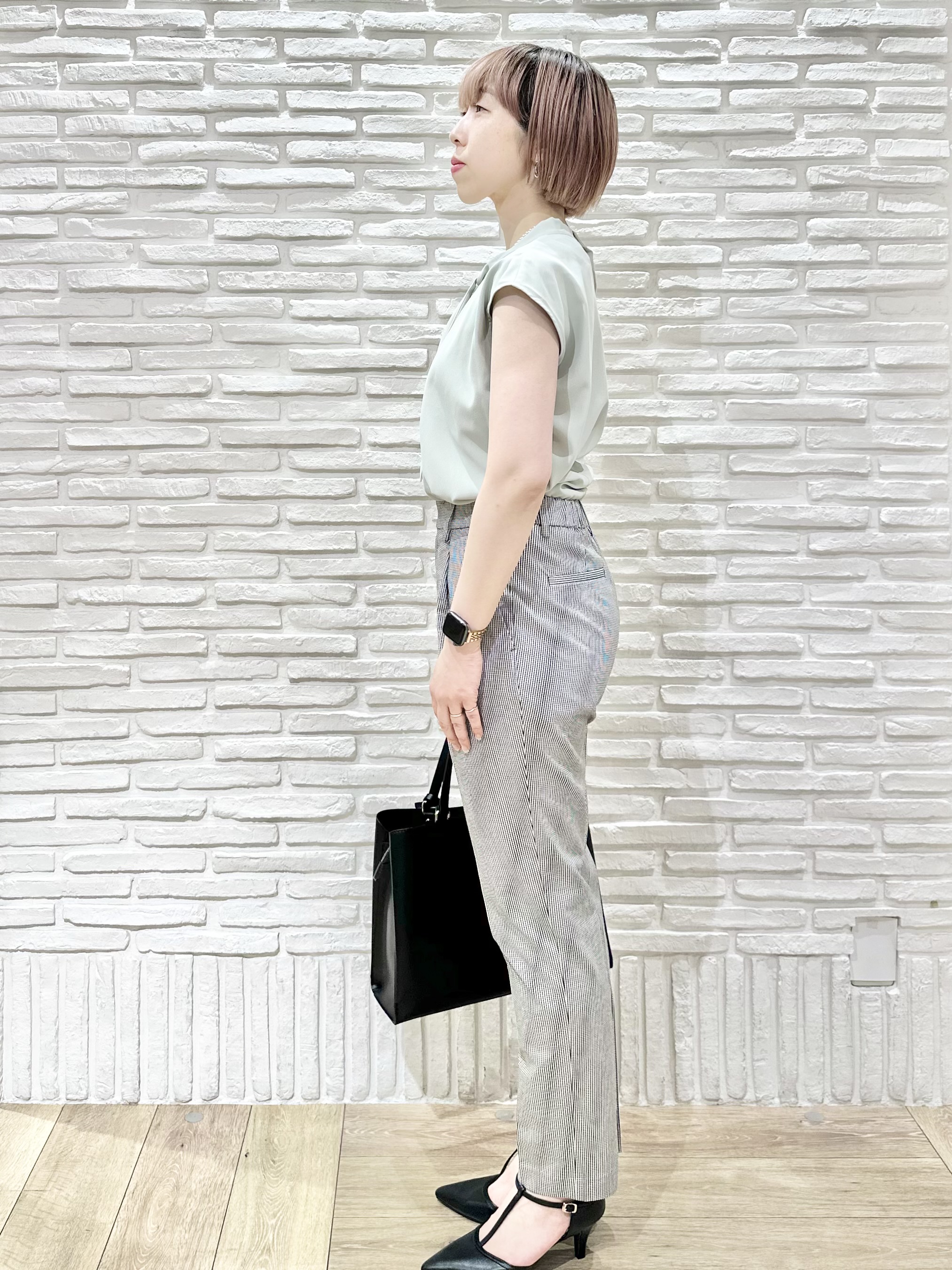 Hana...eさんの「index｜【接触冷感／吸水速乾】ノーカラージャケット／セットアップ対応可《洗える／防シワ／ストレッチ》」を使ったコーディネート