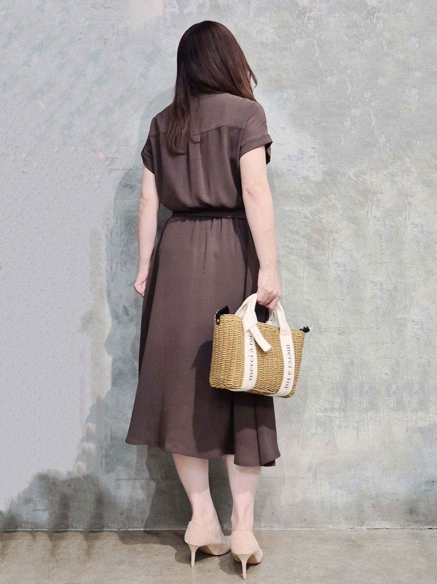 ひさえさんの「THE SHOP TK｜【S-XL/ひんやり/防しわ】欲しいが詰まった 上品フィット＆フレアワンピース」を使ったコーディネート