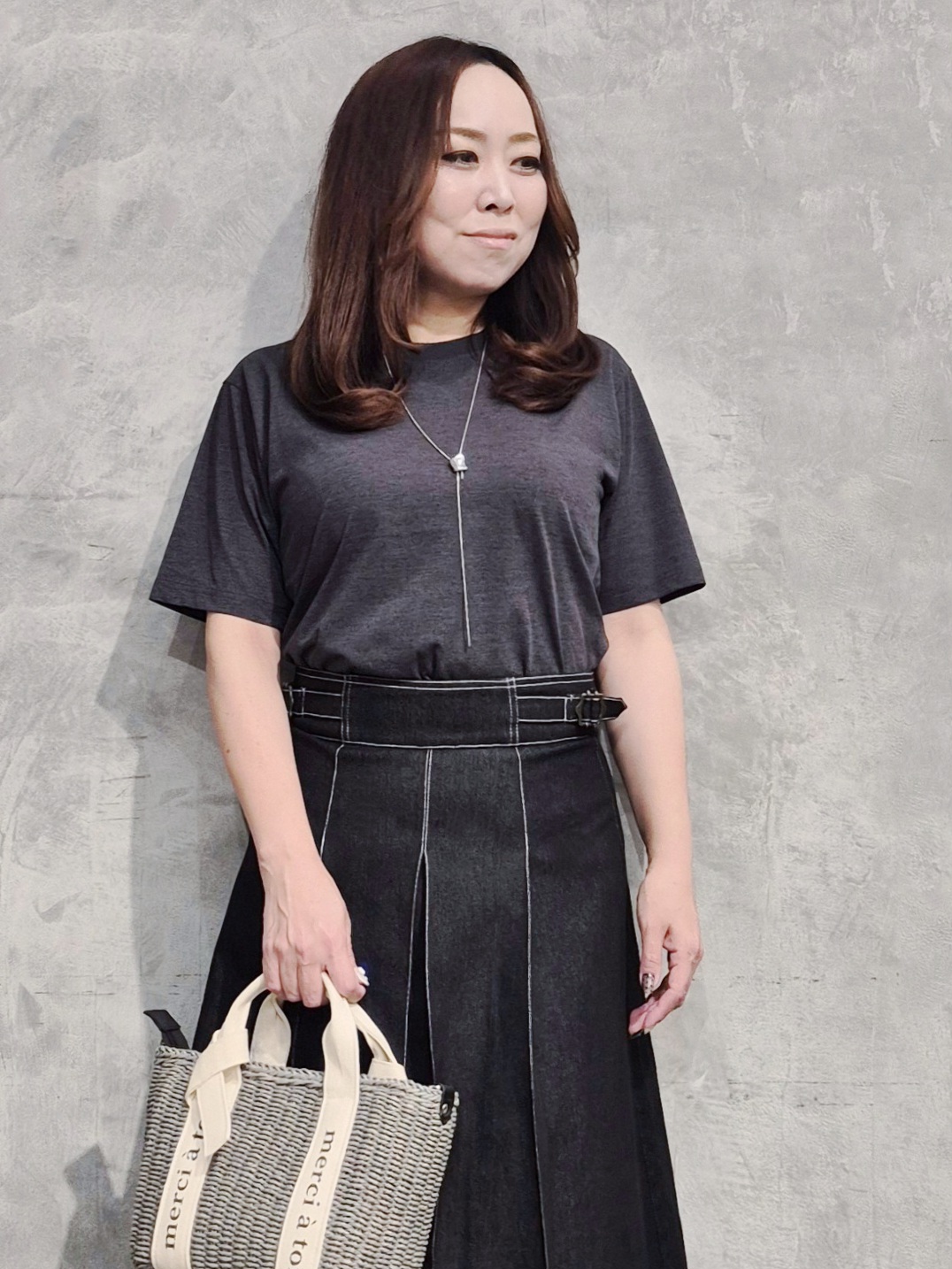 ひさえさんの「THE SHOP TK｜【涼しい・透けにくい・乾きやすい 夏に欲しい機能、全部入り。】BO-NO TEE/ボーノTシャツ　洗」を使ったコーディネート