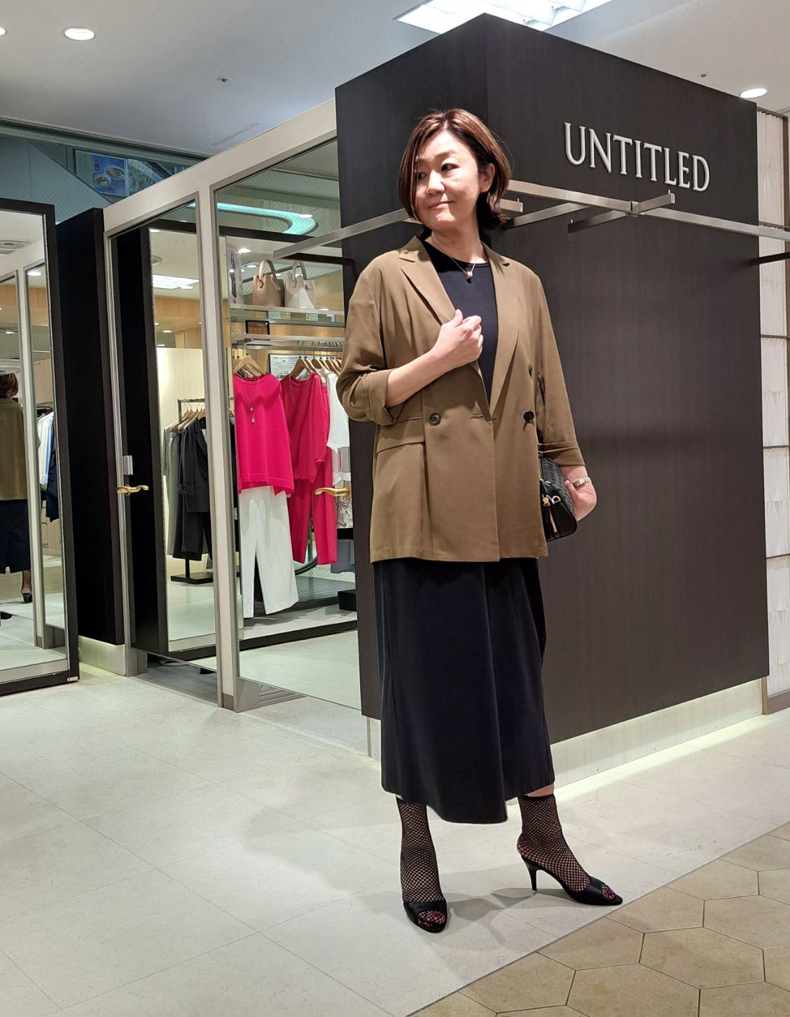姉さんさんの「UNTITLED｜【セットアップ可/接触冷感/通気性】ドライシアーダブルジャケット」を使ったコーディネート