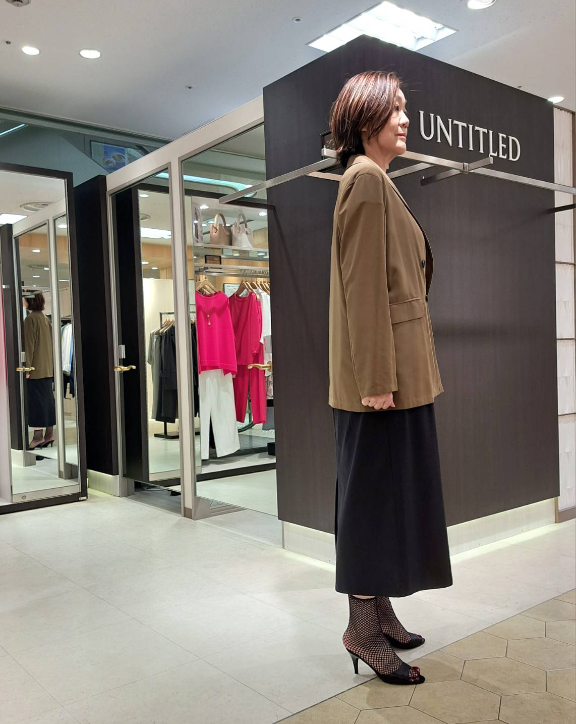 姉さんさんの「UNTITLED｜【セットアップ可/接触冷感/通気性】ドライシアーダブルジャケット」を使ったコーディネート