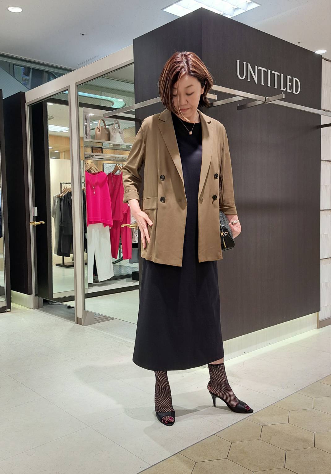 姉さんさんの「UNTITLED｜【セットアップ可/接触冷感/通気性】ドライシアーダブルジャケット」を使ったコーディネート