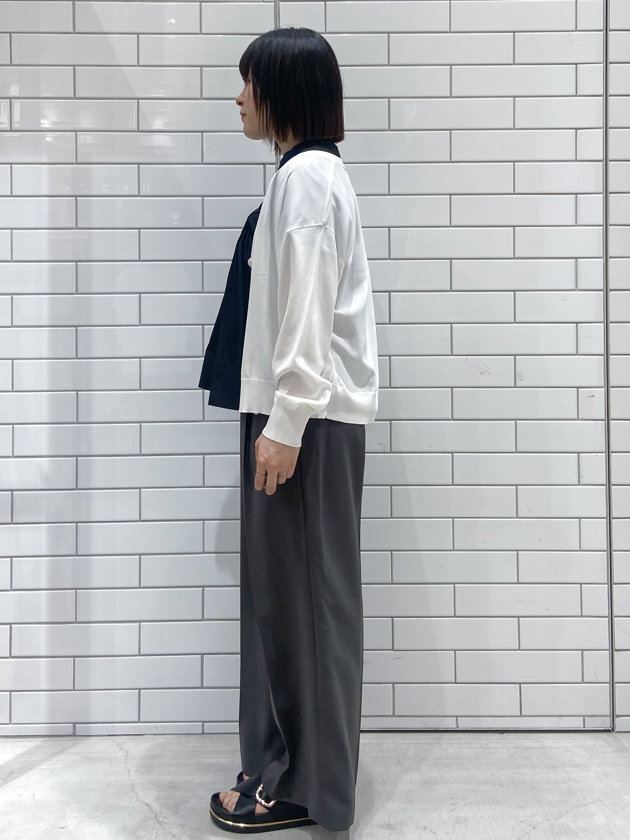 kimiさんの「OPAQUE.CLIP｜ピンタックブラウス【洗濯機OK／イージーアイロン】」を使ったコーディネート
