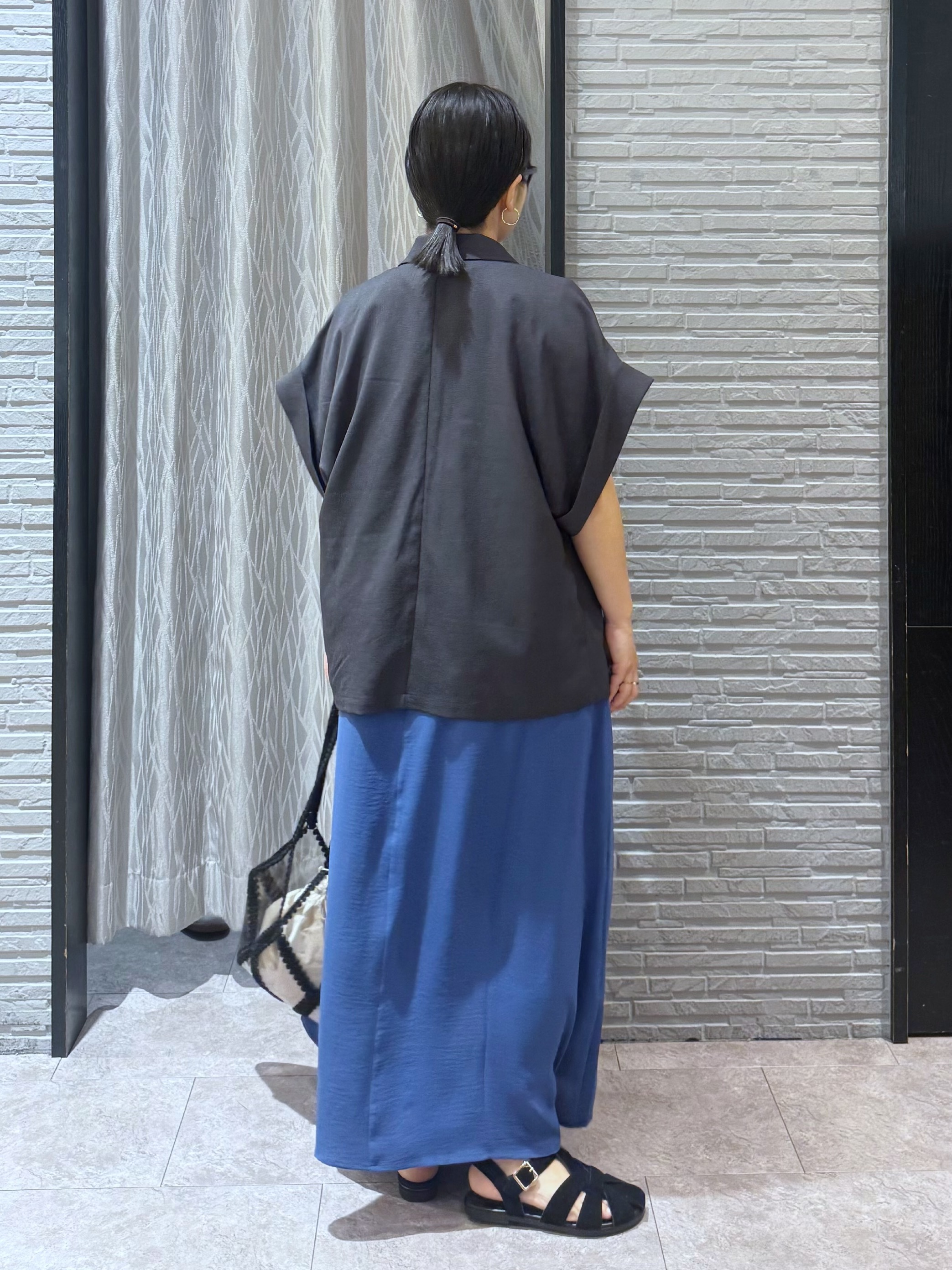 chさんの「THE SHOP TK｜【夏の通勤スタイルに】涼やかな着心地 麻調ダブルブレストジャケット」を使ったコーディネート