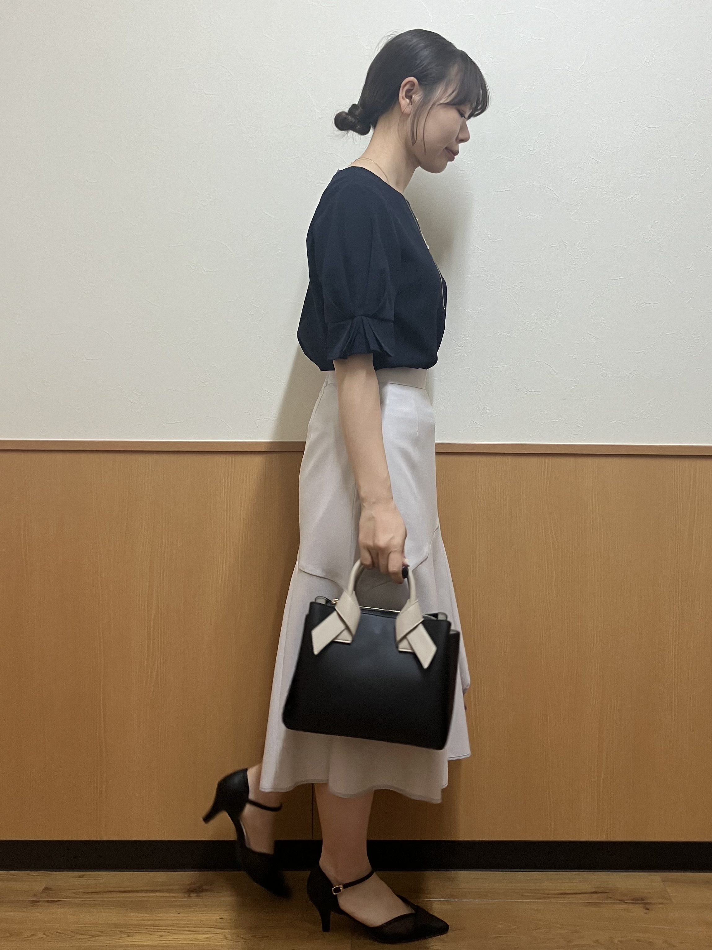 MAYUKIさんの「index｜【接触冷感】タックパフスリーブブラウス《吸水速乾／防シワ／洗濯機OK／XS～3L／6col》」を使ったコーディネート